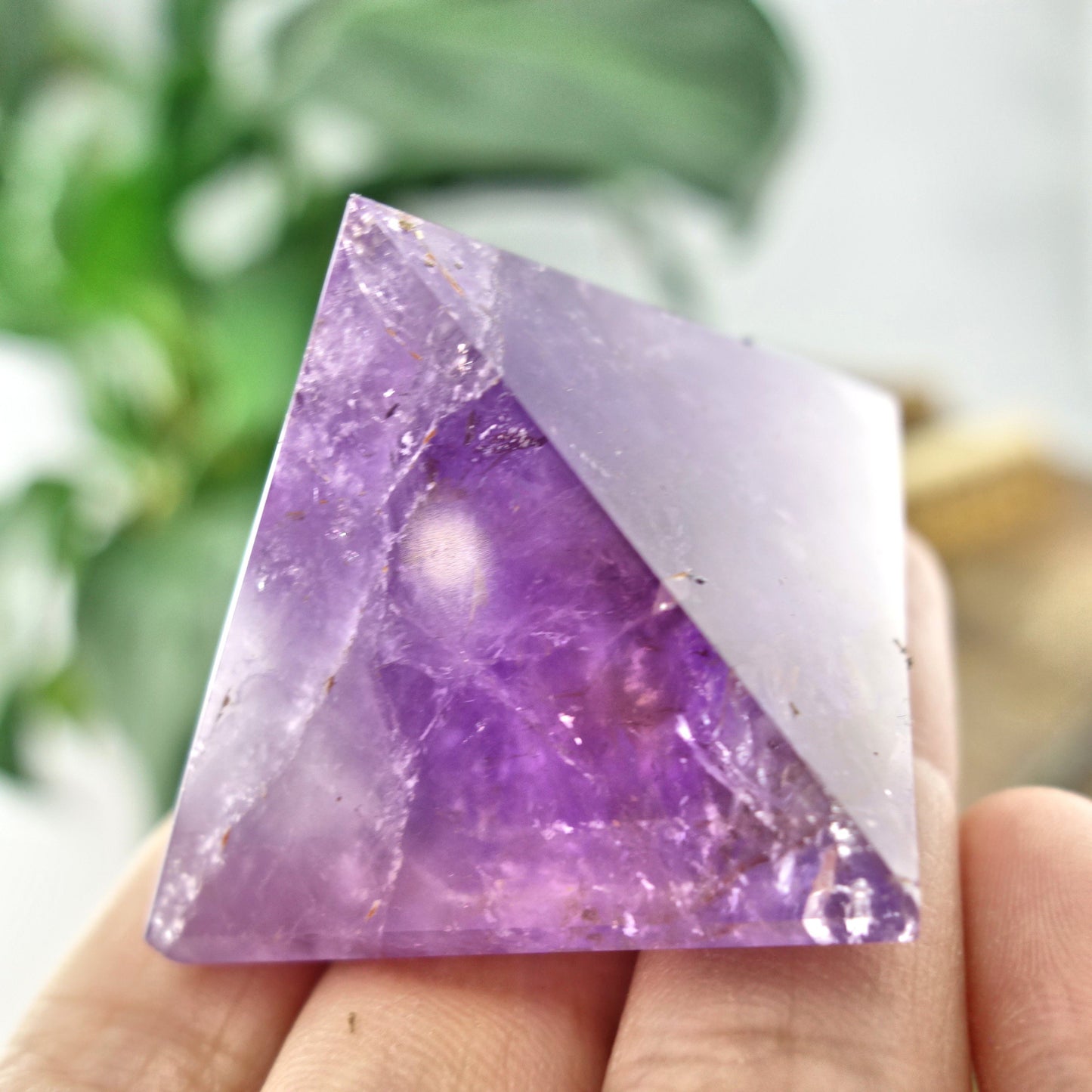  Brilliant Ametrine Pyramid Display Specimen From Brazil 1