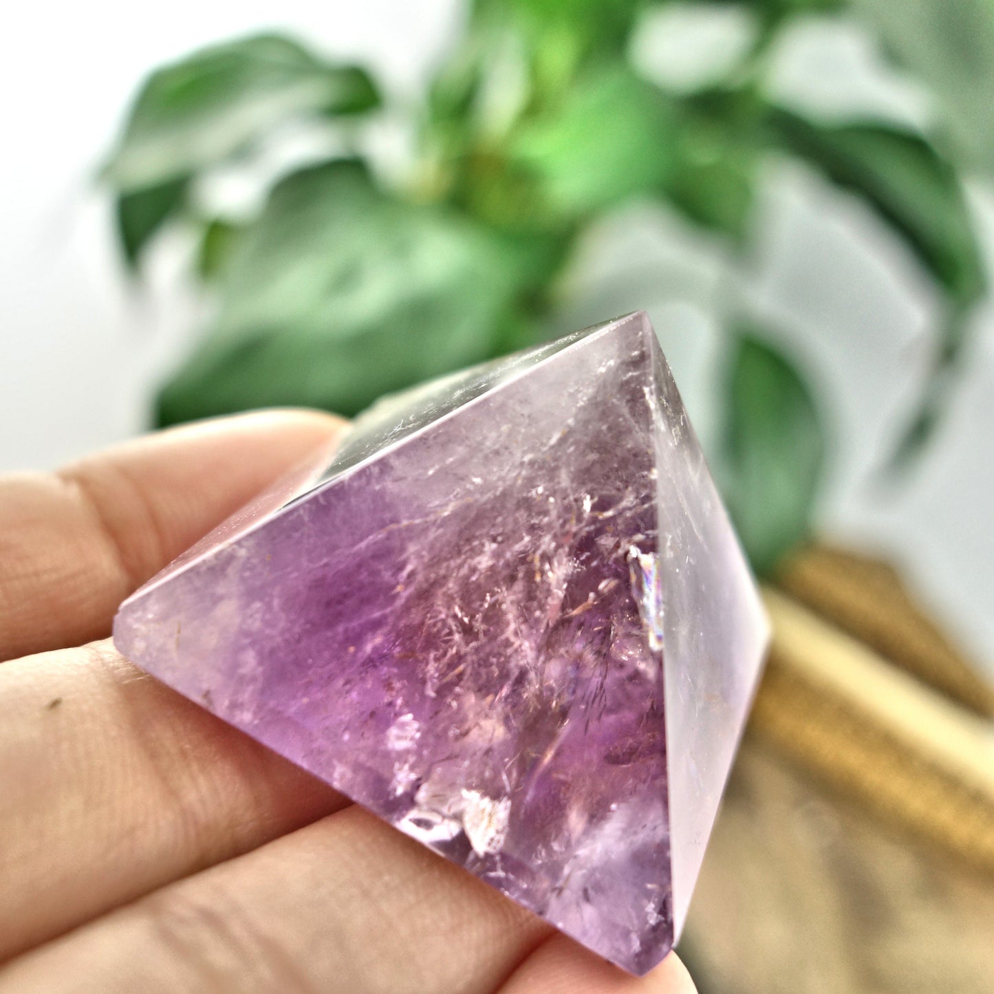  Brilliant Ametrine Pyramid Display Specimen From Brazil 3