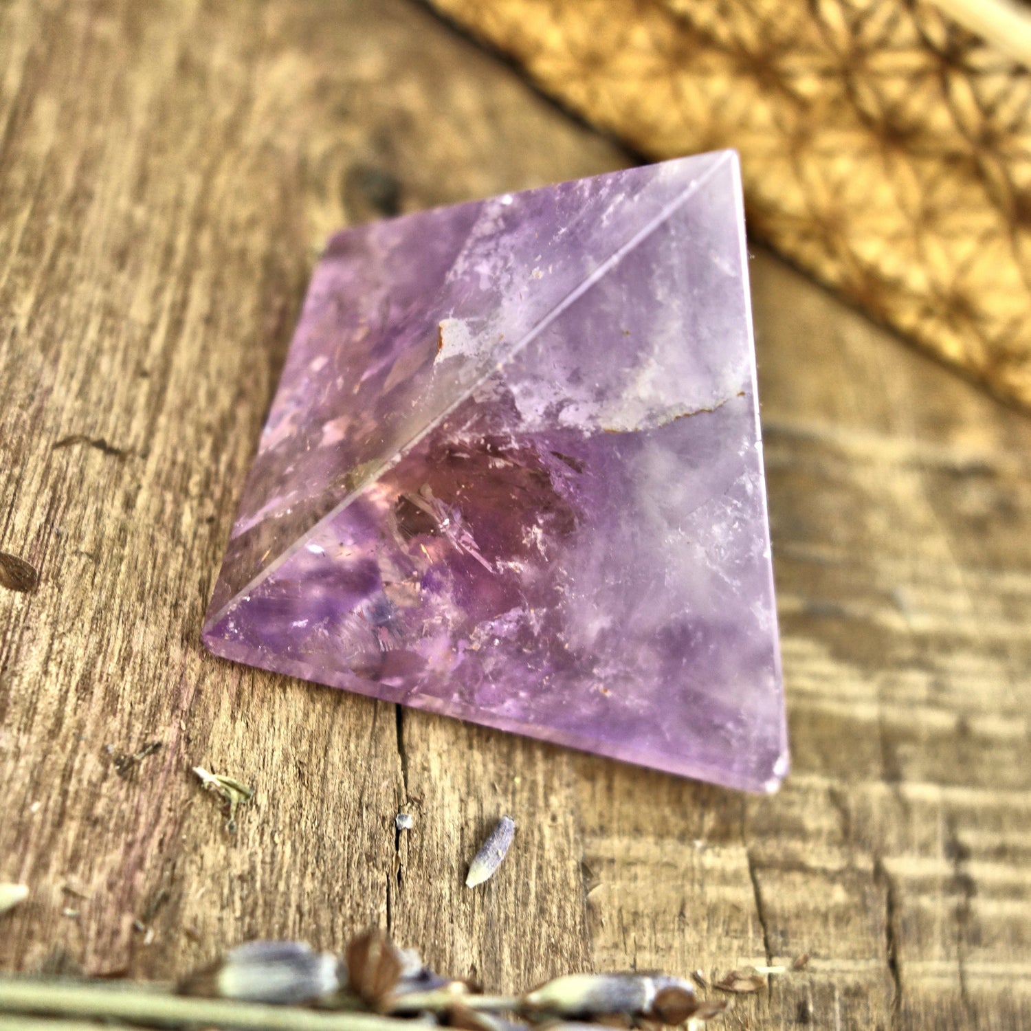  Brilliant Ametrine Pyramid Display Specimen From Brazil 2