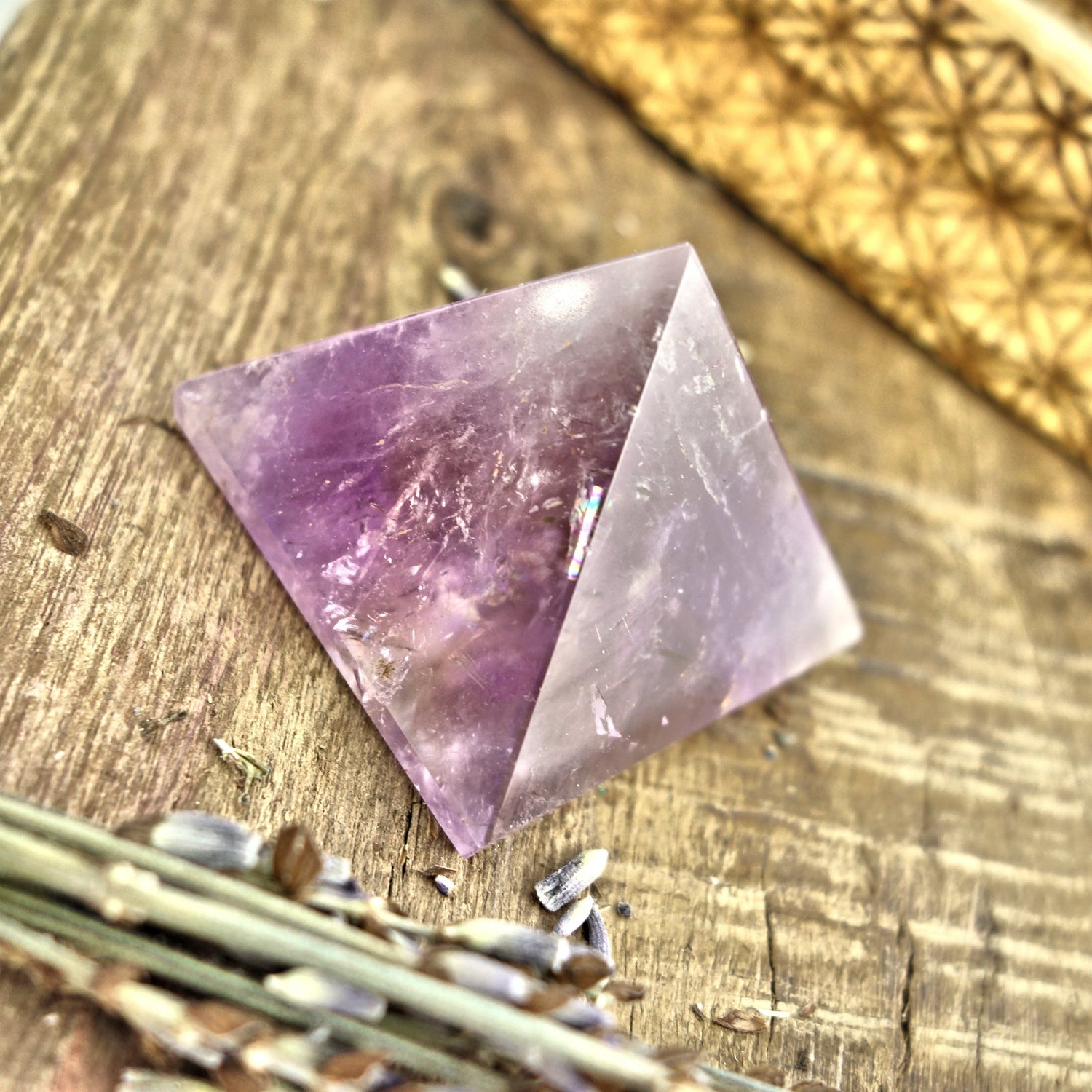  Brilliant Ametrine Pyramid Display Specimen From Brazil 3