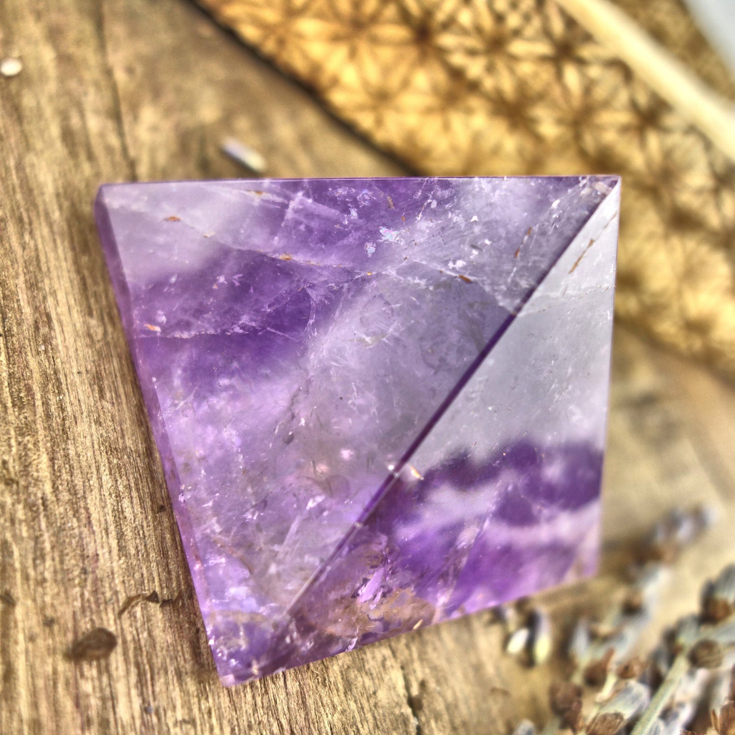  Brilliant Ametrine Pyramid Display Specimen From Brazil 1