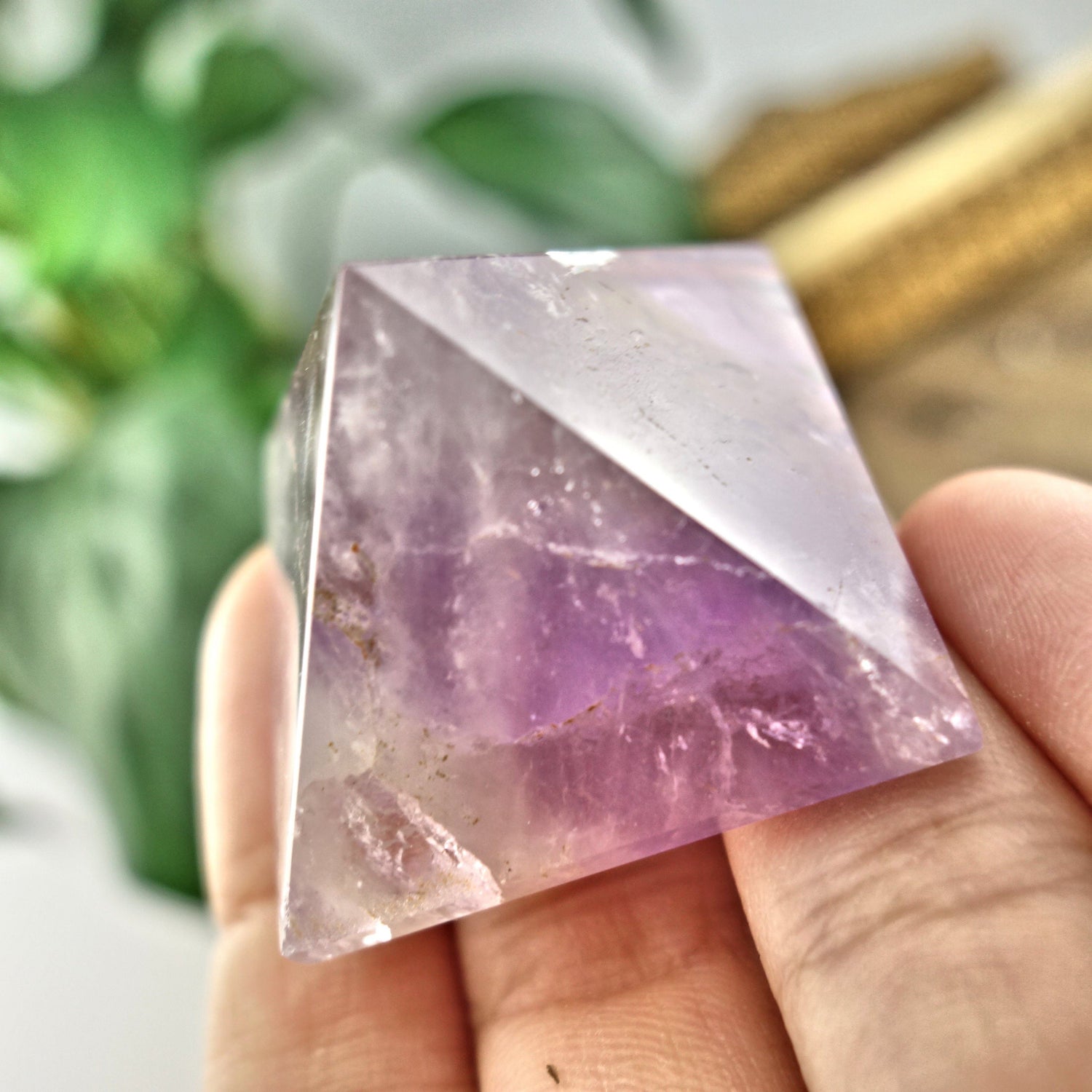  Brilliant Ametrine Pyramid Display Specimen From Brazil 3