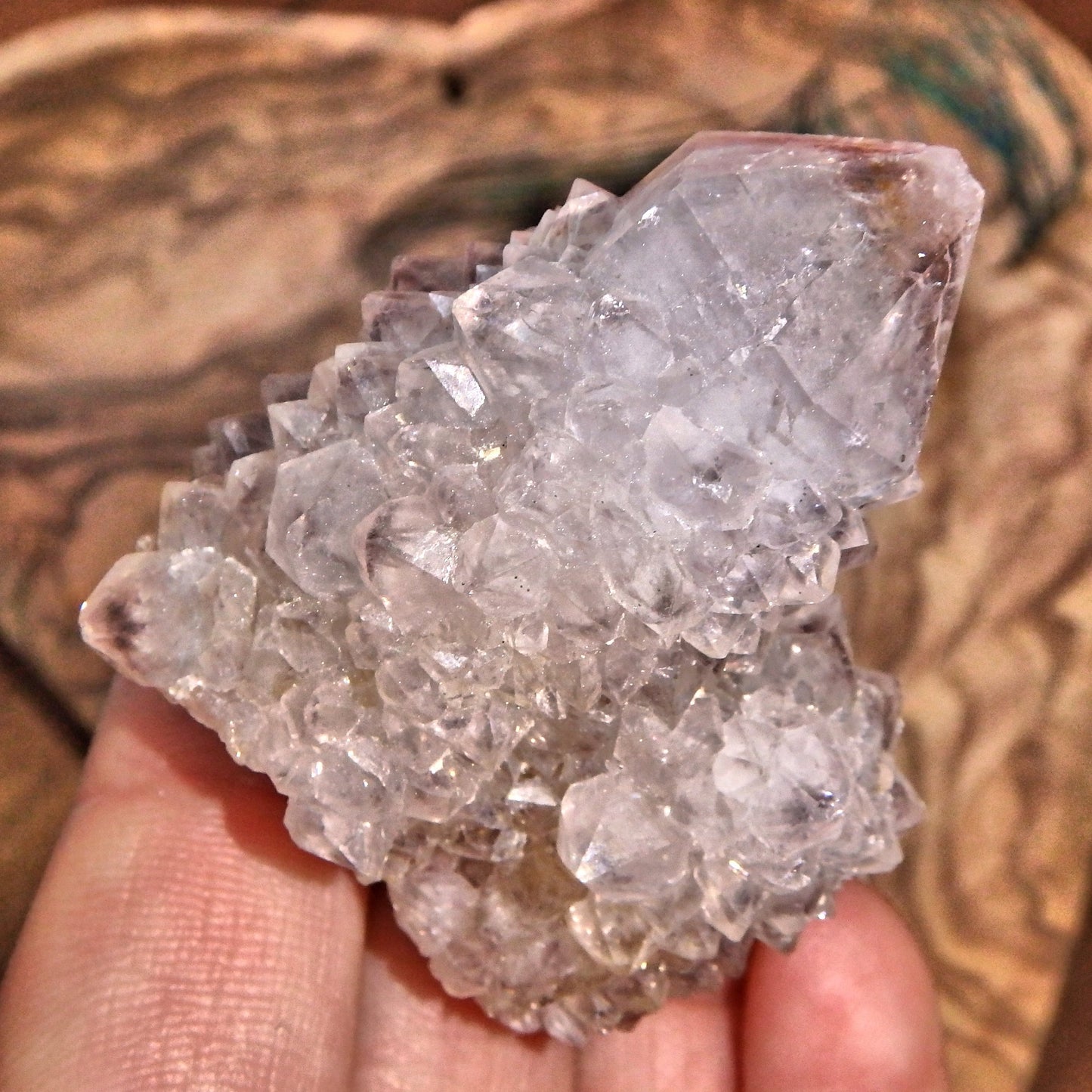 Enchanting Sparkle Ametrine Spirit Quartz Cluster - Earth Family Crystals