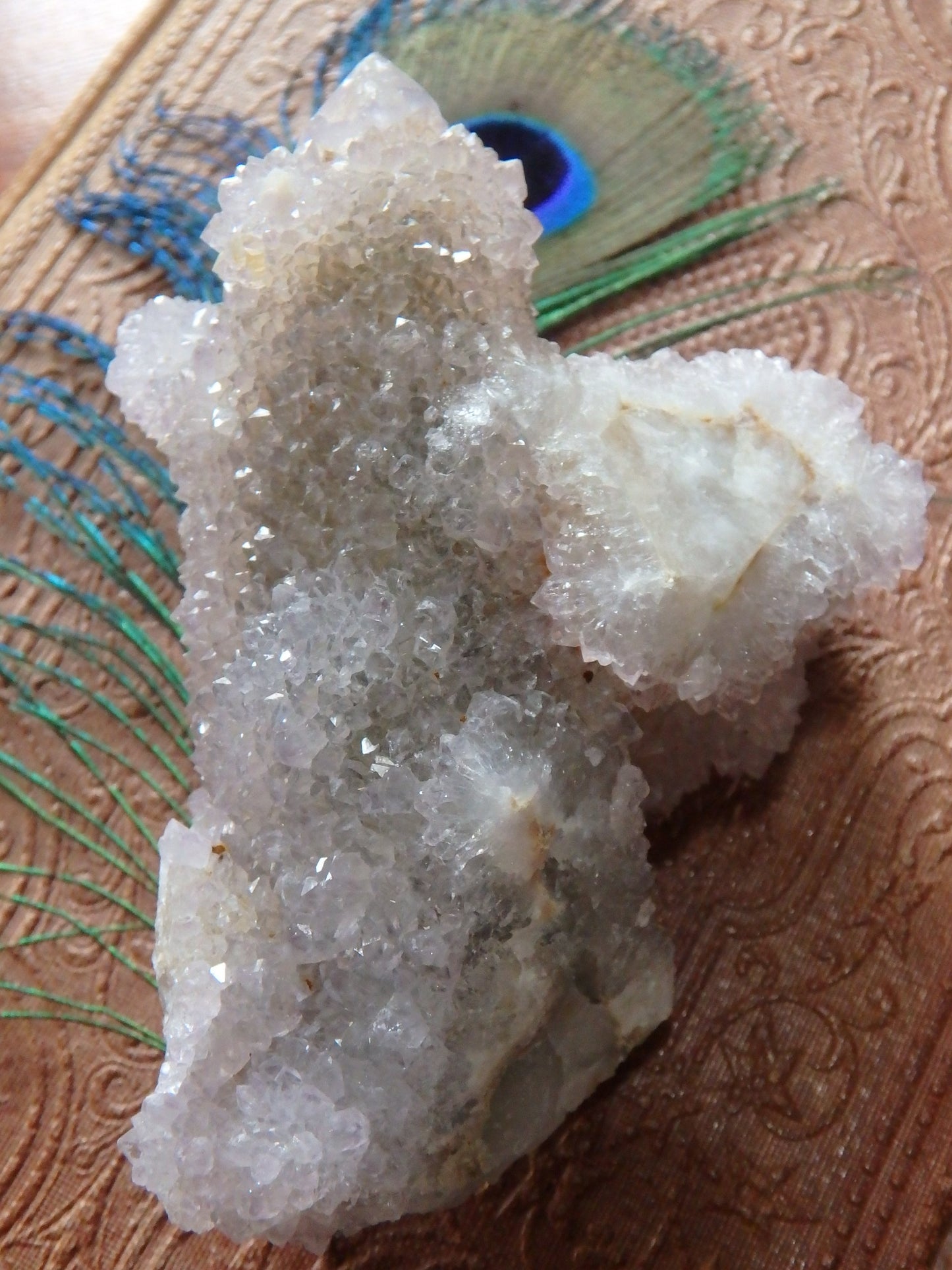 Light Lavender Purple Amethyst Spirit Quartz Cluster From South Africa - Earth Family Crystals