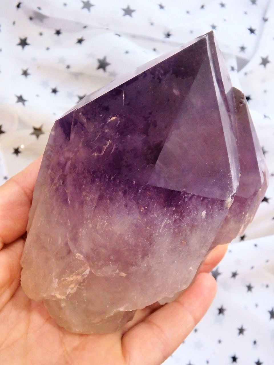  Breathtaking Large Unpolished Ametrine Standing Elestial From Bolivia