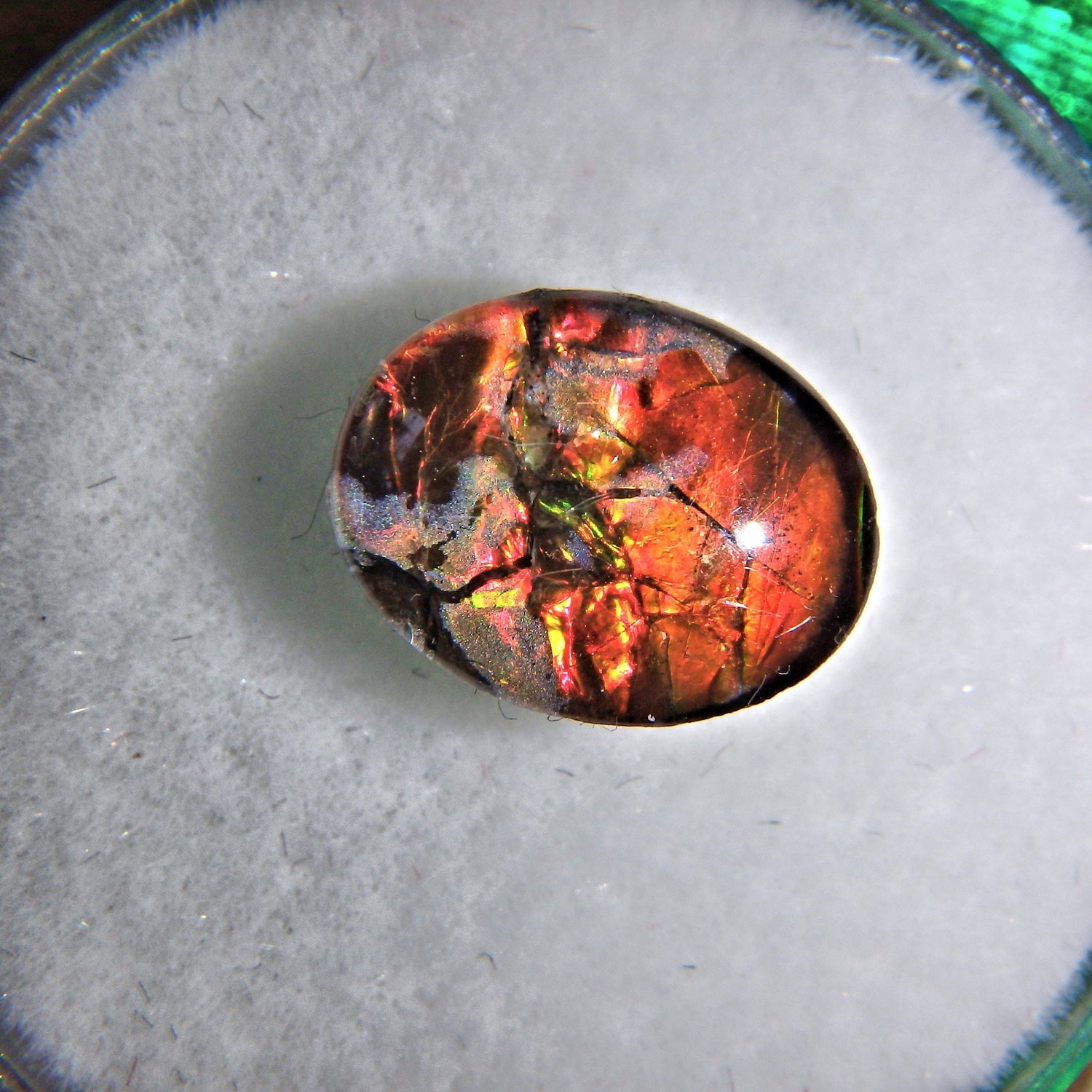  Dainty Ammolite Quartz Capped Cabochon Perfect for Crafting 2