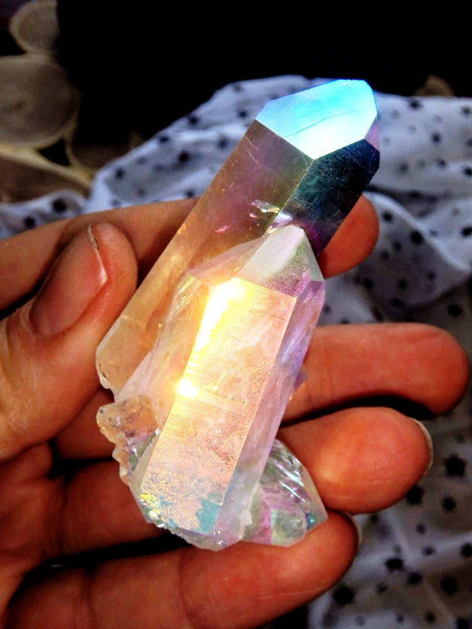  Breathtaking Self Healed & Multi Point Angel Aura Quartz Cluster