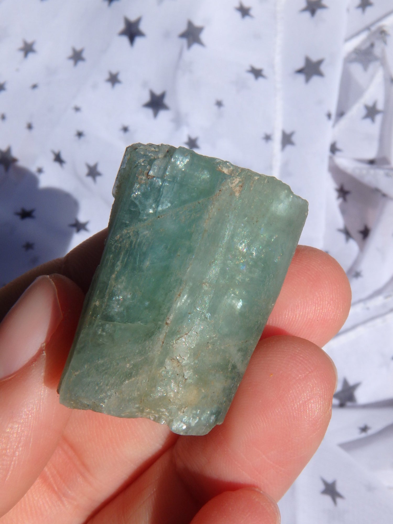 Fabulous Blue Aquamarine Point Specimen From India - Earth Family Crystals