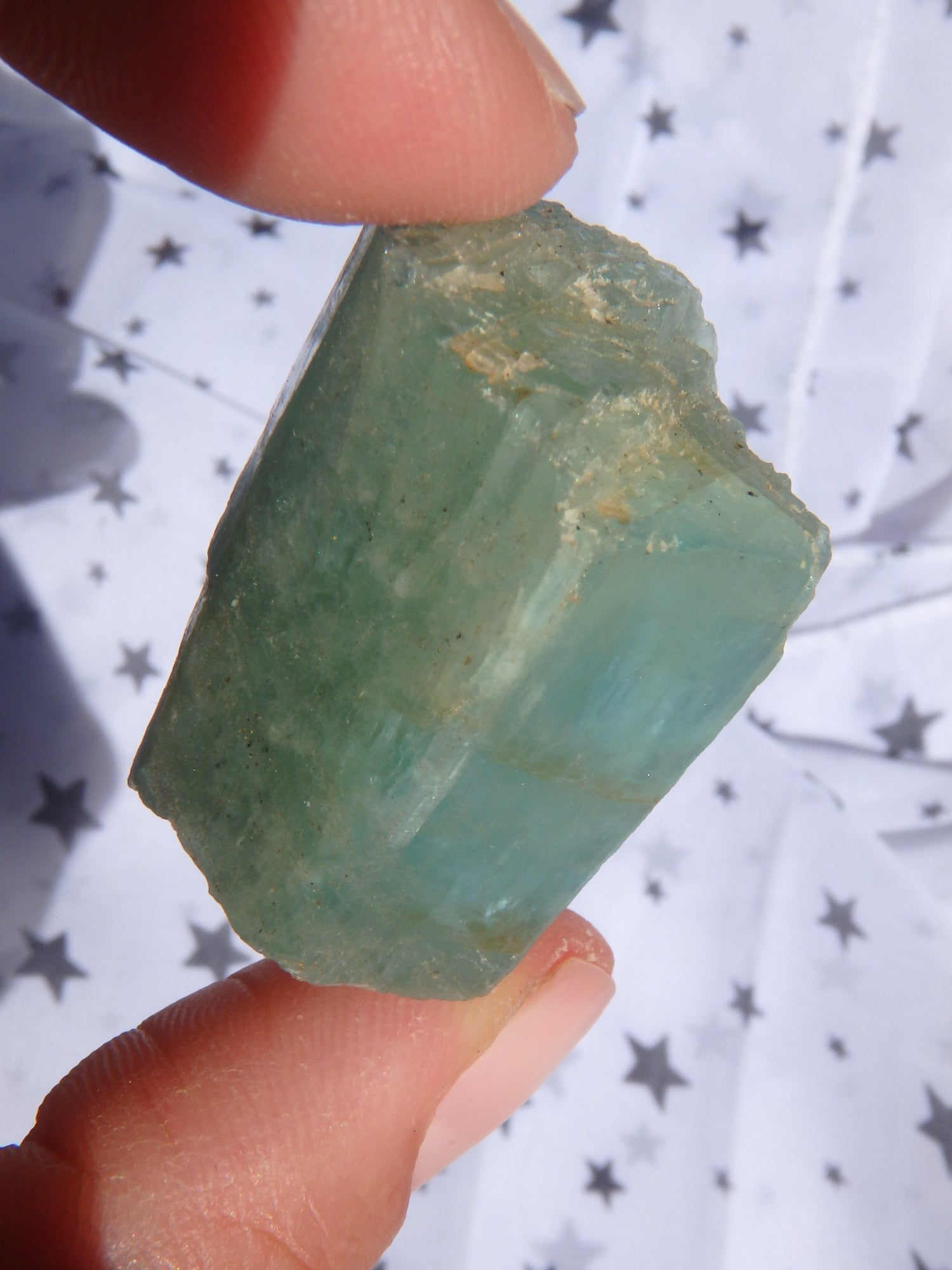 Fabulous Blue Aquamarine Point Specimen From India - Earth Family Crystals
