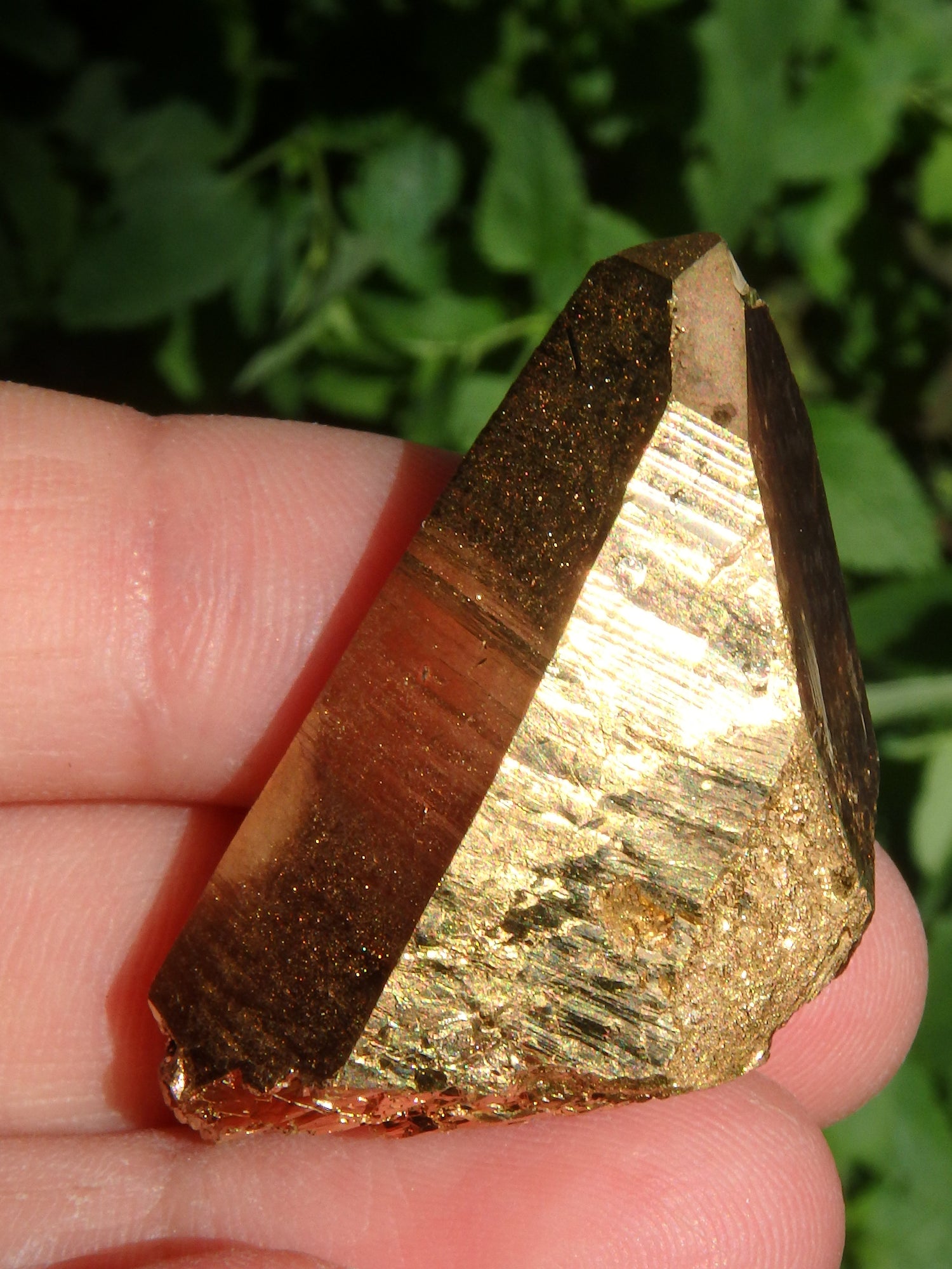 Shiny Gold Aura Quartz Point with Self Healing & Record Keepers - Metiz Tier Price