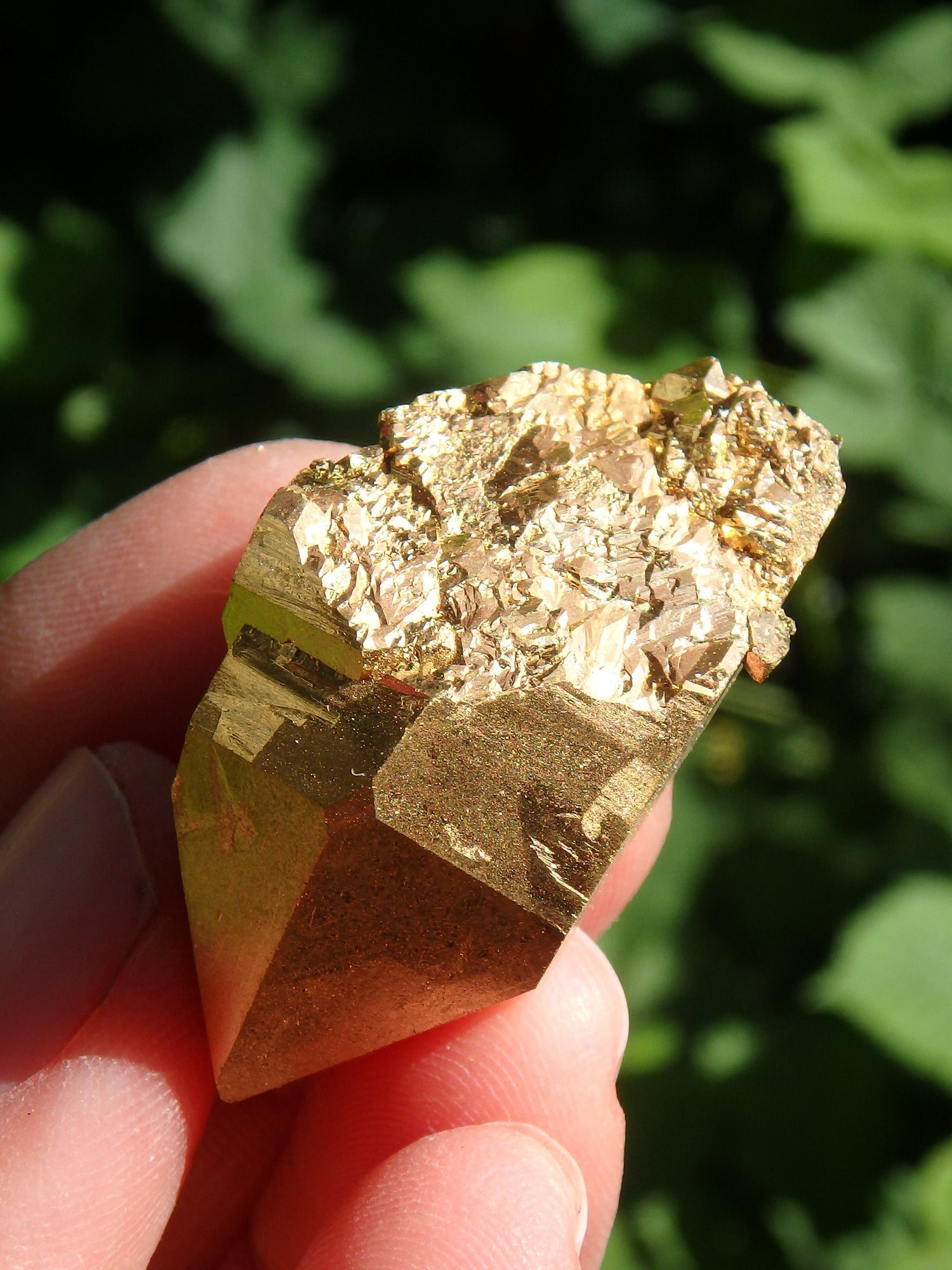 Breathtaking Shimmer Elestial DT Gold Aura Quartz Point