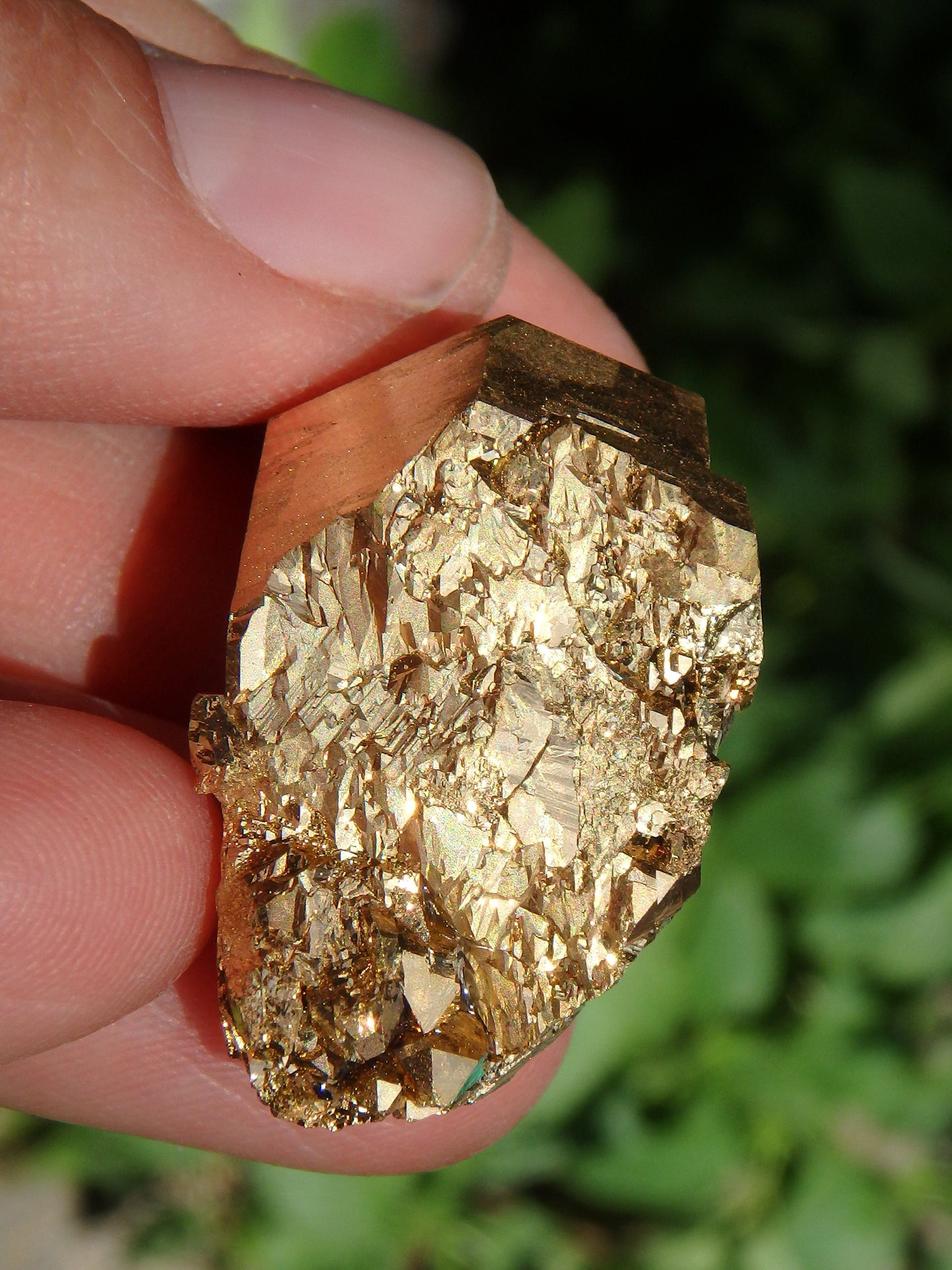  Breathtaking Shimmer Elestial DT Gold Aura Quartz Point