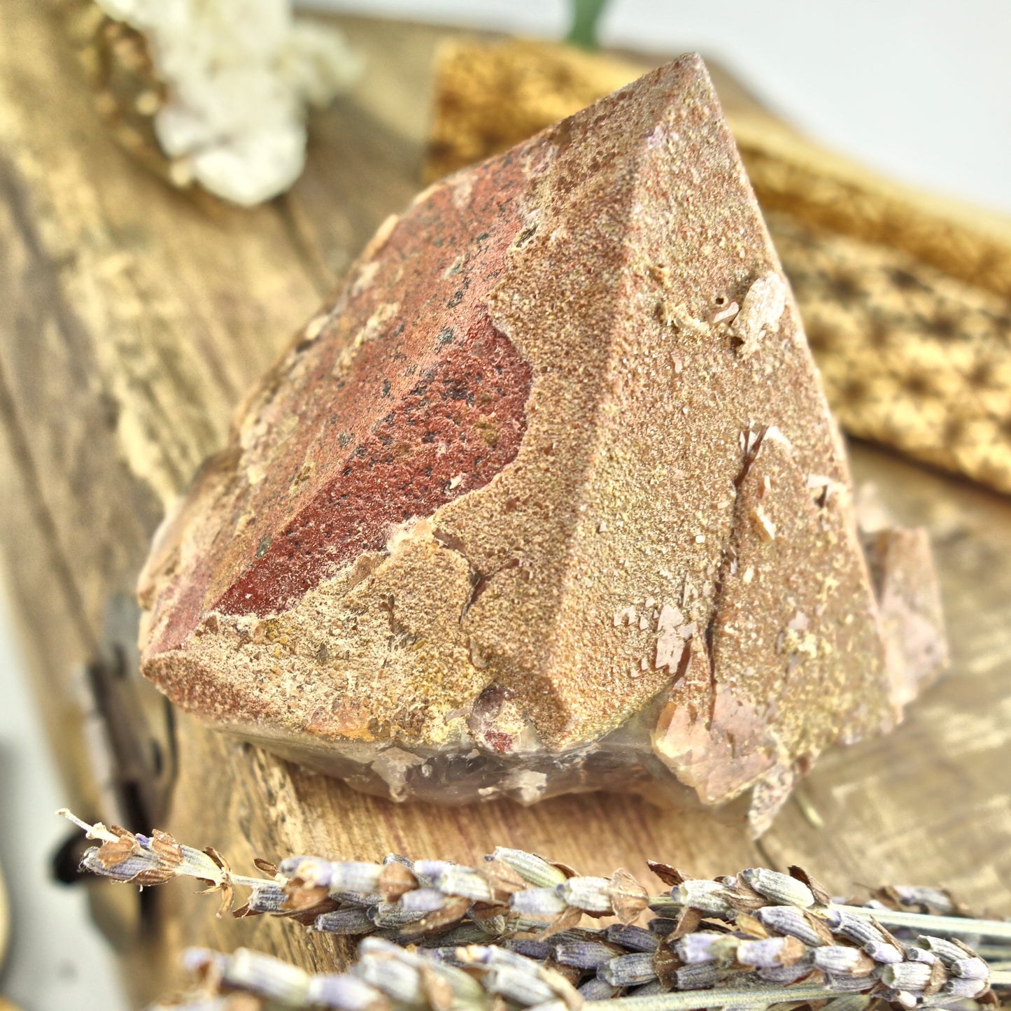 Elestial Hematite & Druzy Genuine Auralite-23 Standing Specimen From Canada - Earth Family Crystals