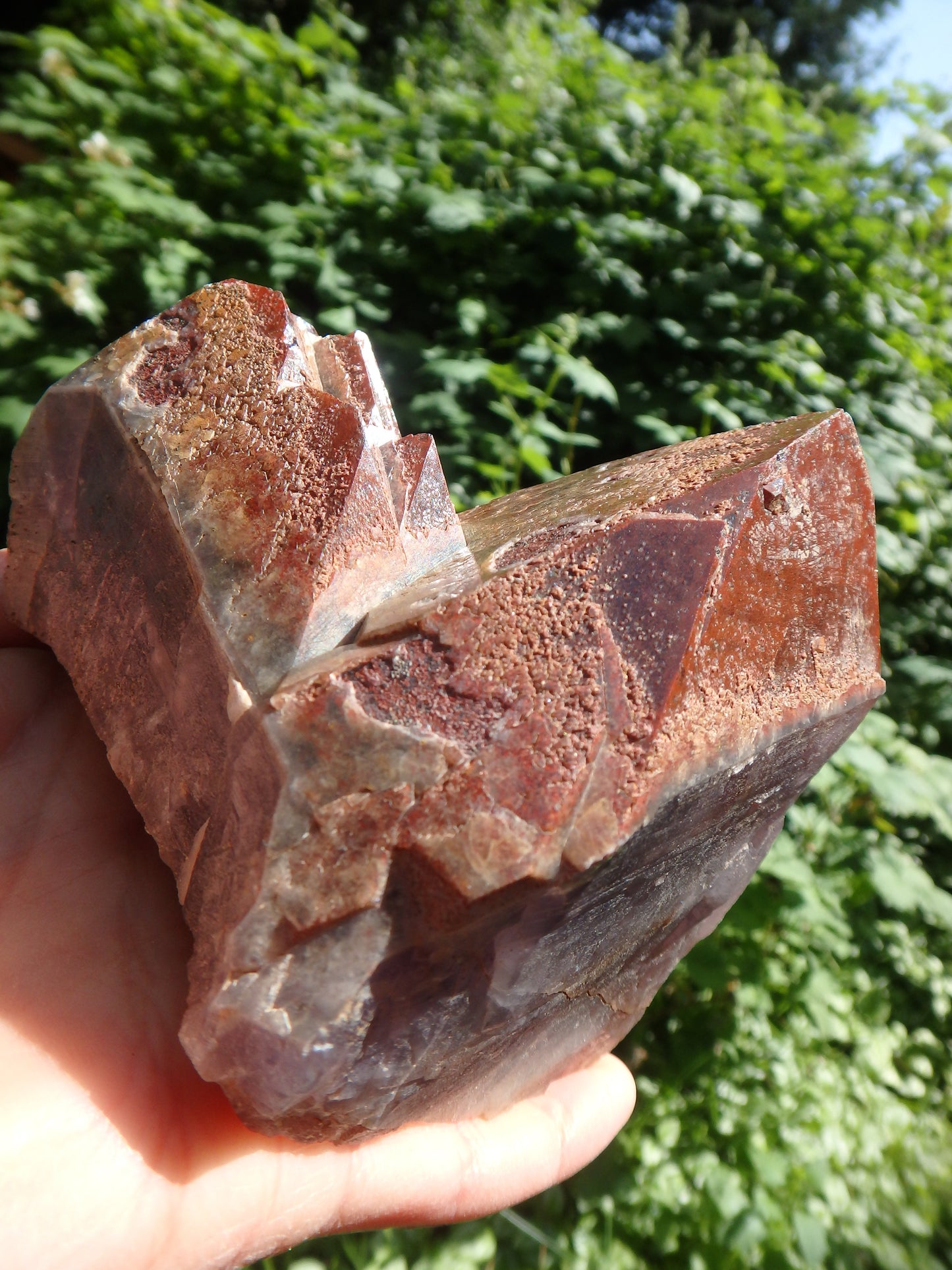 Incredible Red Mountain Large Auralite-23 Reiki Stone Standing Specimen With Record Keepers From Canada - Metiz Tier Price