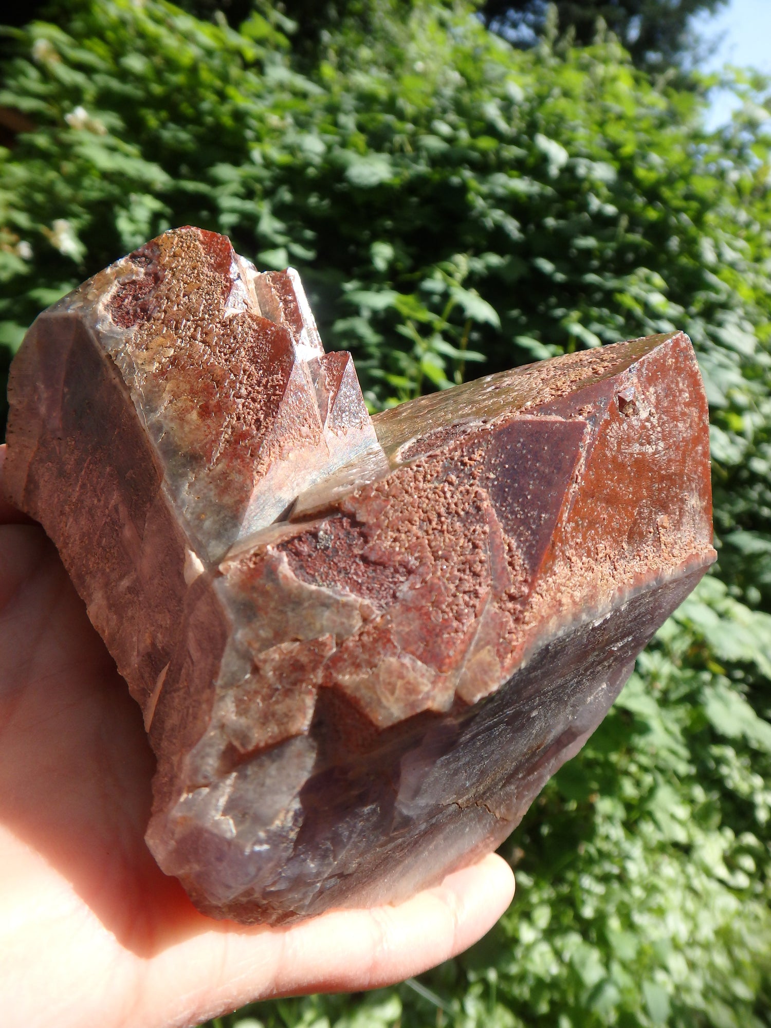 Incredible Red Mountain Large Auralite-23 Reiki Stone Standing Specimen With Record Keepers From Canada - Metiz Tier Price
