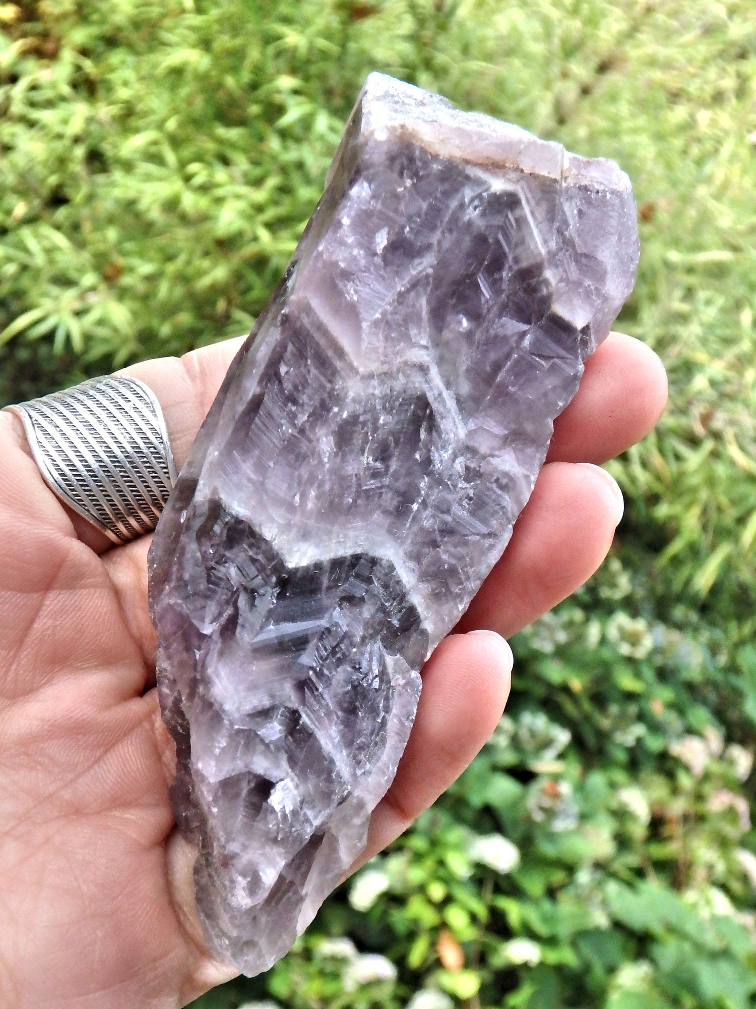 Gorgeous Purple Chevron Auralite-23 Point From Ontario, Canada - Earth Family Crystals