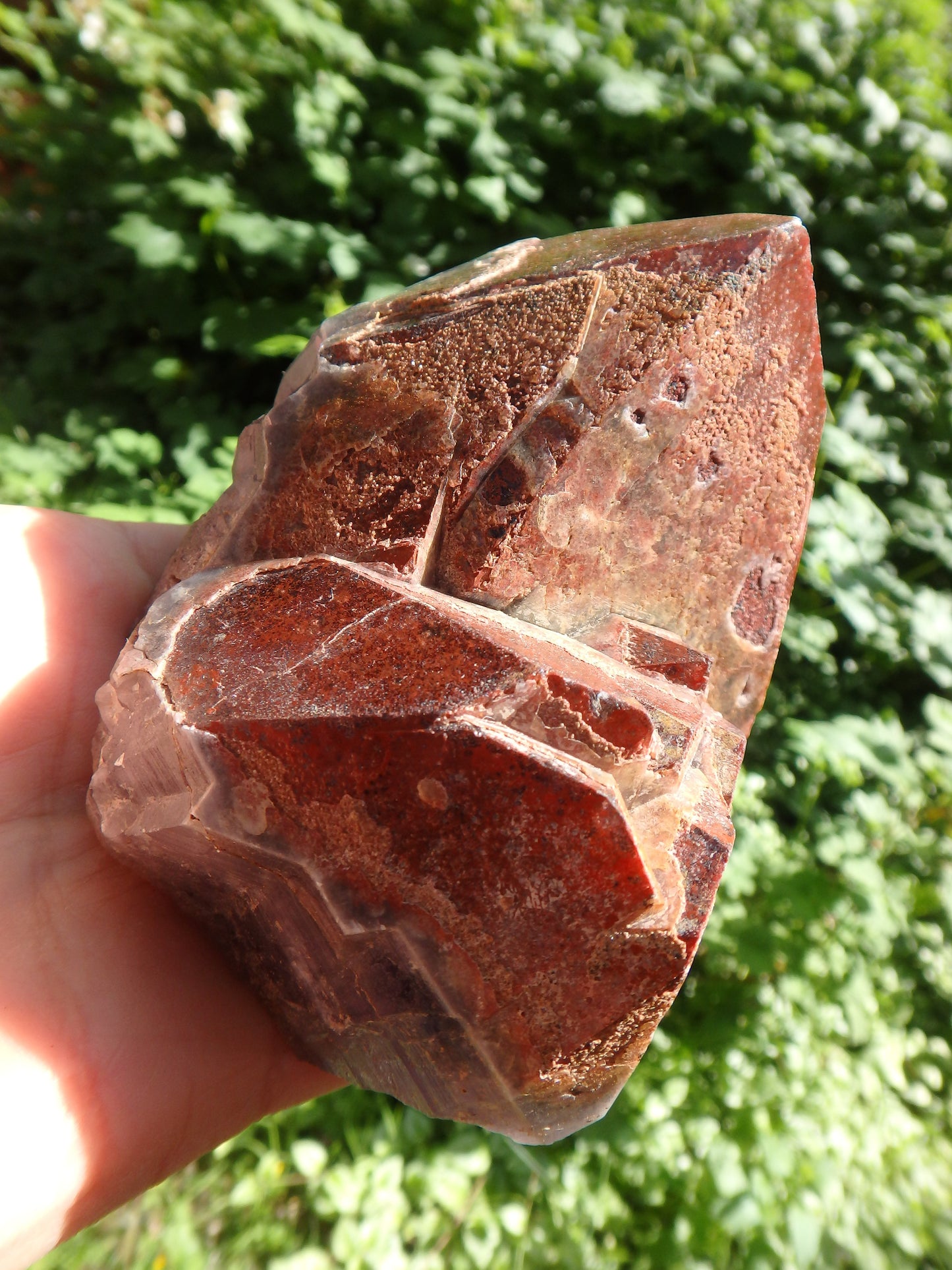 Incredible Red Mountain Large Auralite-23 Reiki Stone Standing Specimen With Record Keepers From Canada - Metiz Tier Price