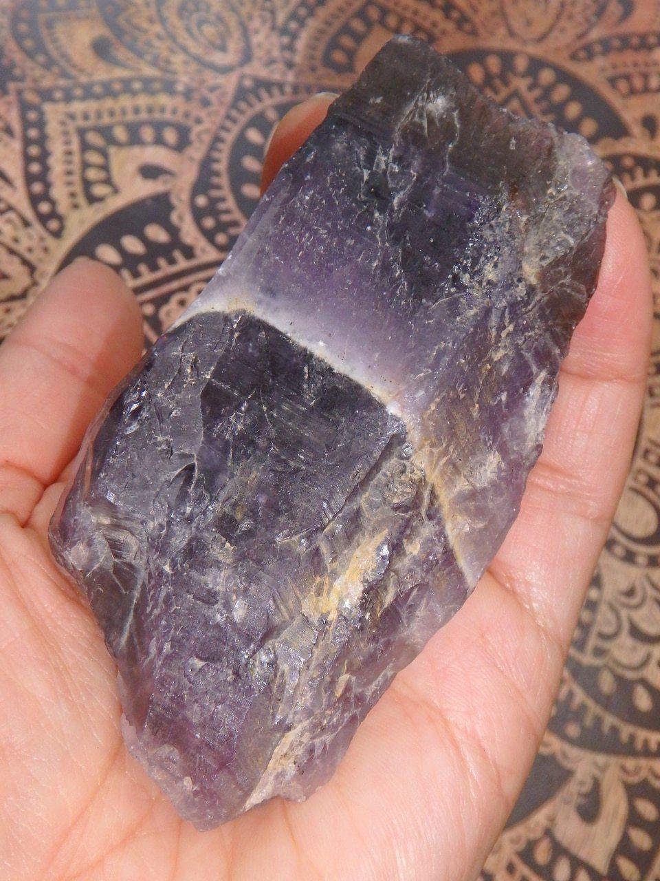  Dark Purple Canadian Auralite-23 Natural Hand Held Specimen