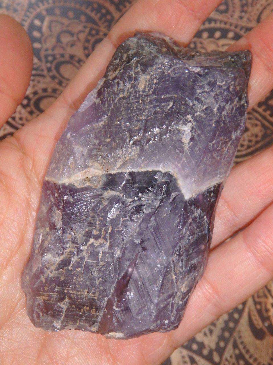  Dark Purple Canadian Auralite-23 Natural Hand Held Specimen