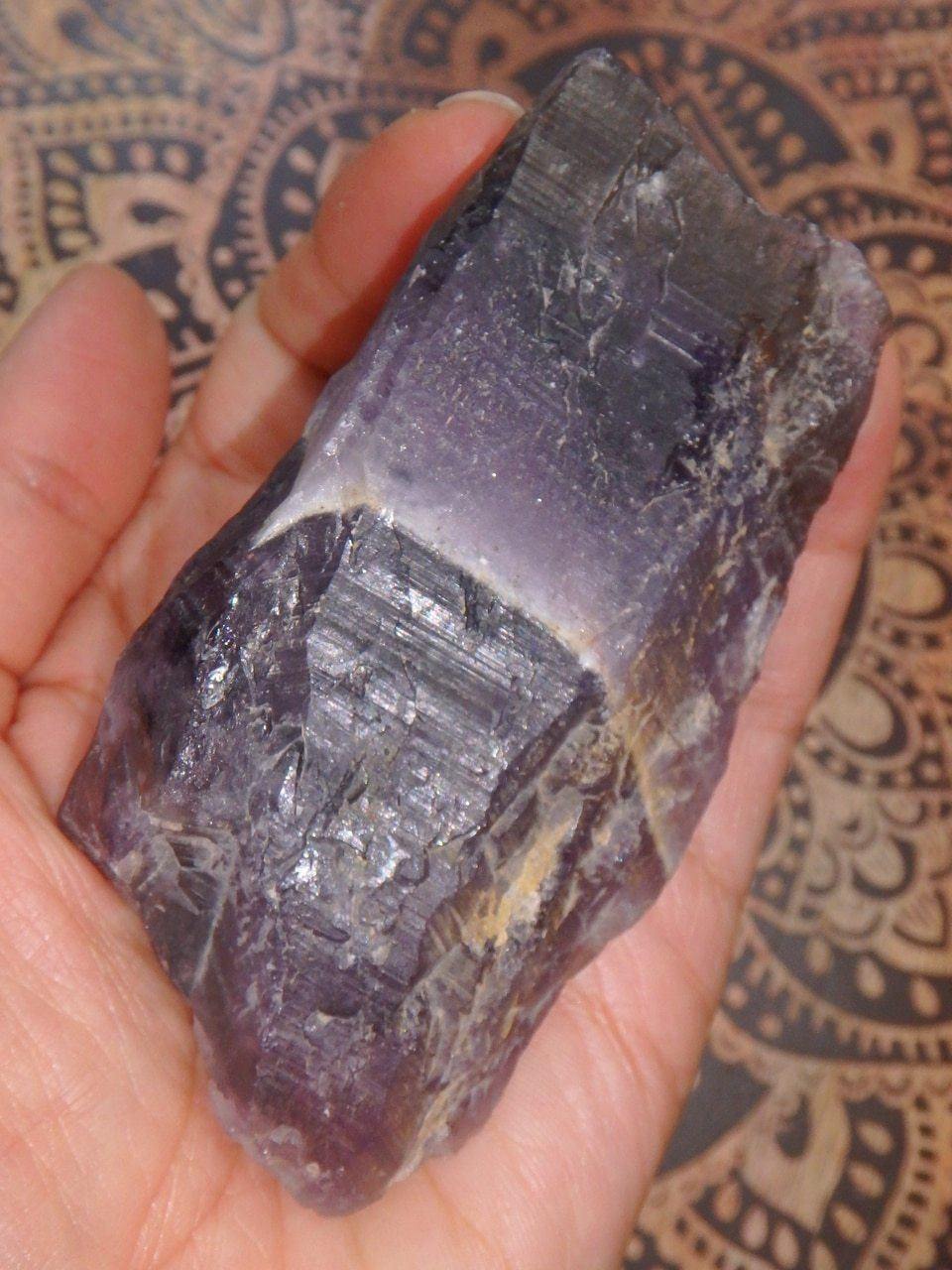  Dark Purple Canadian Auralite-23 Natural Hand Held Specimen