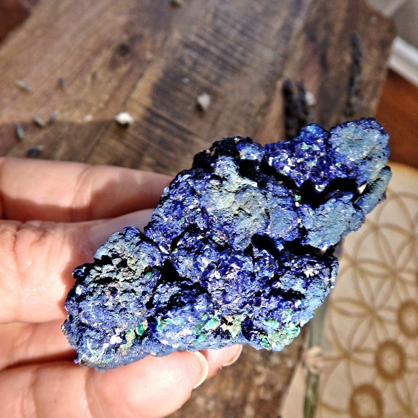 Deep Cobalt Blue Azurite Specimen from Morenci Mine, Arizona