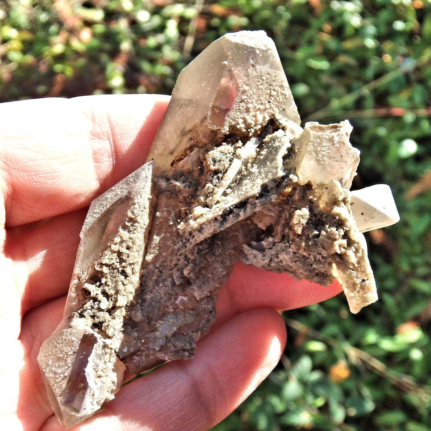 Golden Multi Point DT Barite Cluster From Linwood Mine, Iowa - Earth Family Crystals
