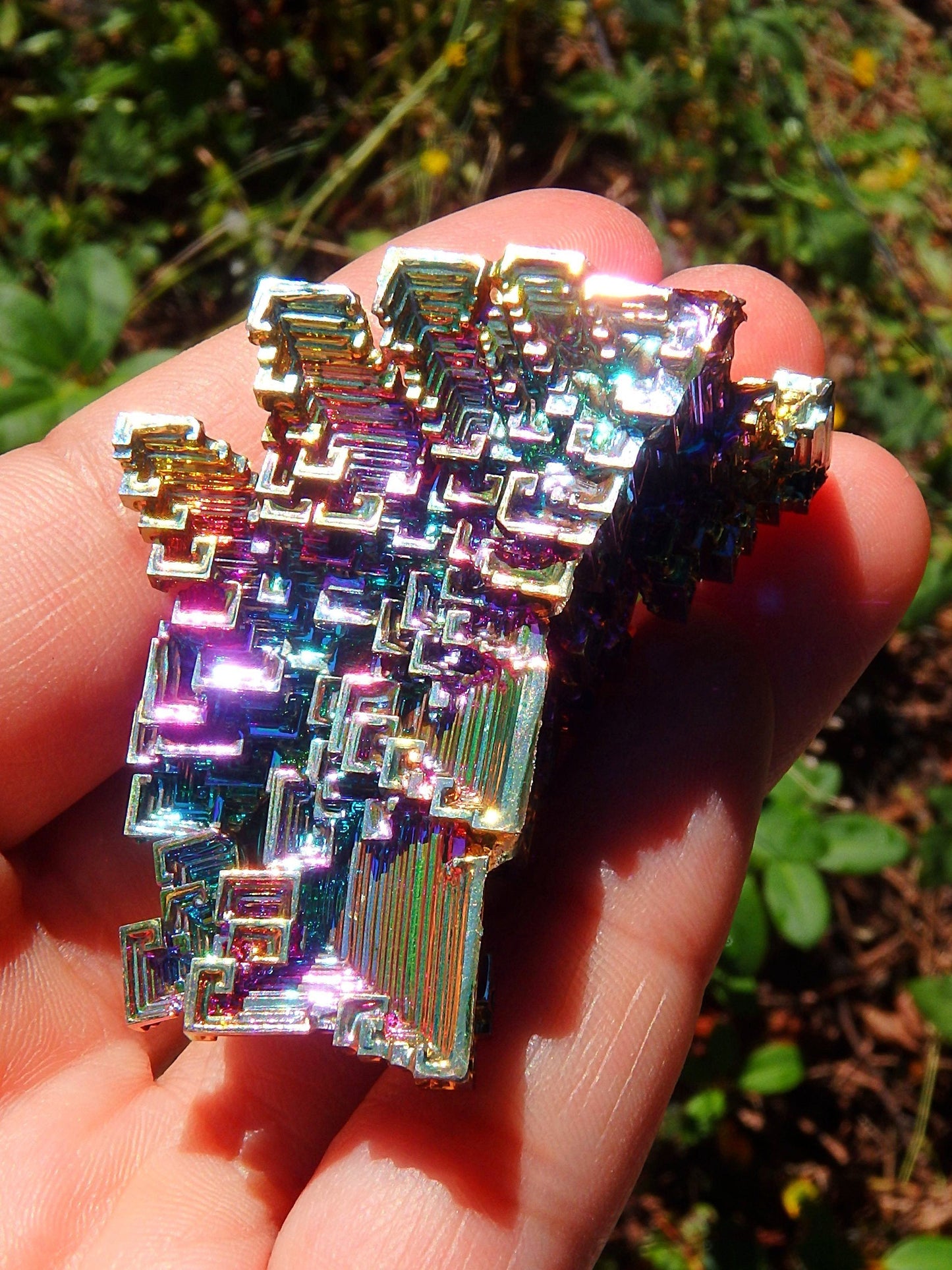  Dancing Rainbows 3D Structure Bismuth Specimen 1
