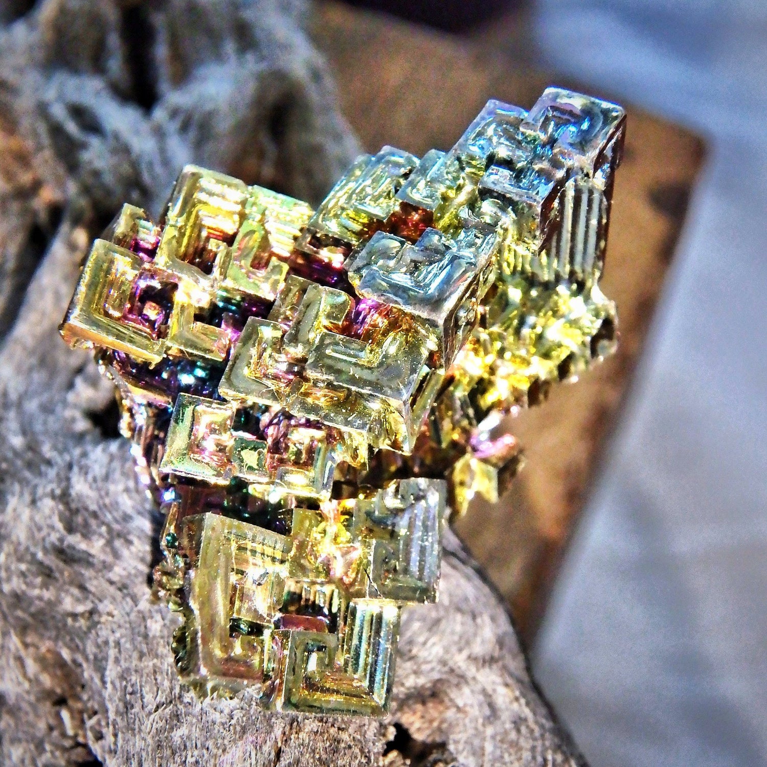  Cute Rainbow Bismuth Free Form Specimen From Germany