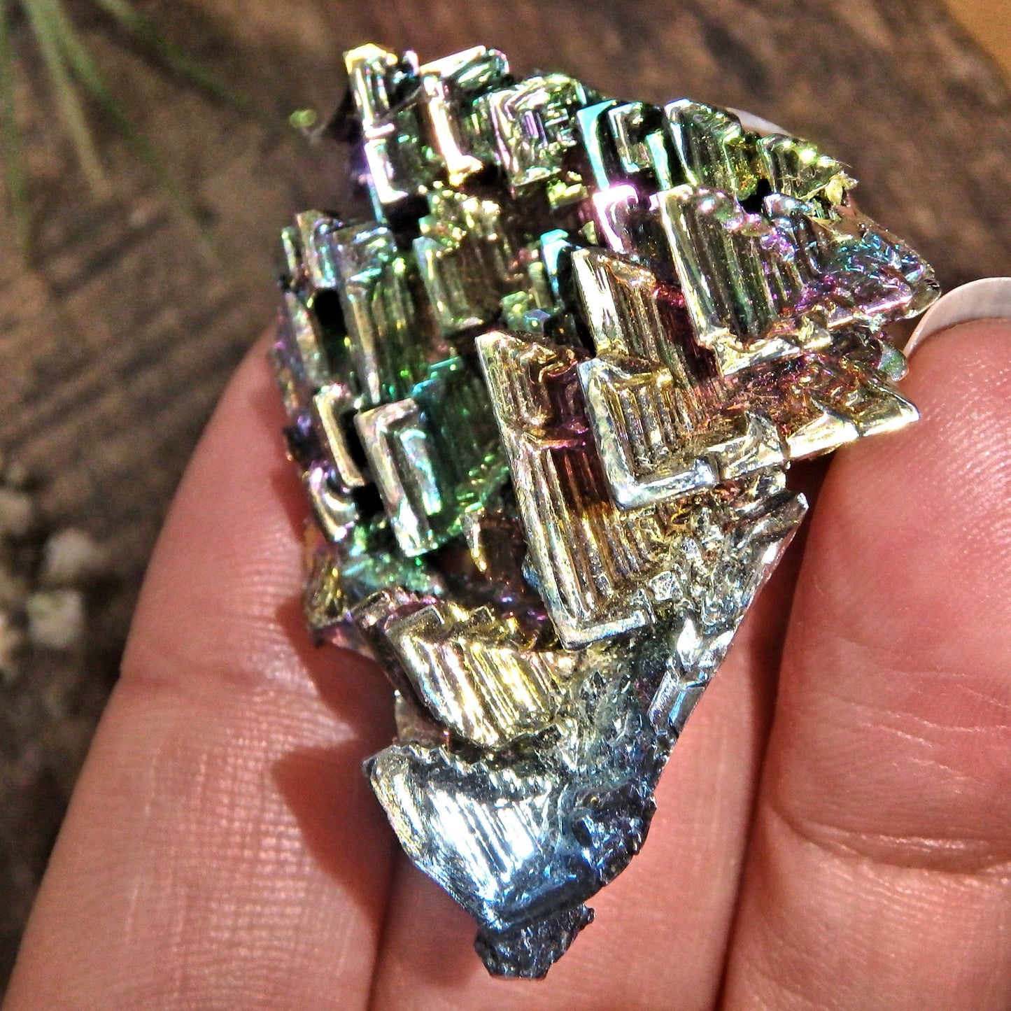  Colorful Rainbow Galaxy Bismuth Specimen From Germany