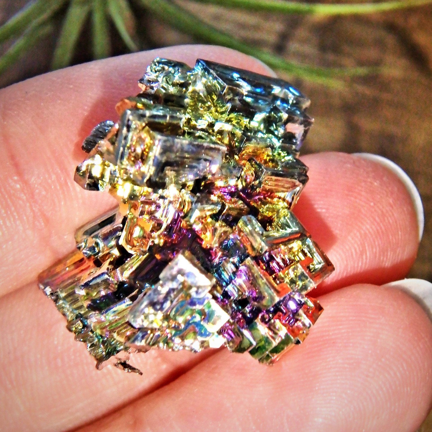  Cute Rainbow Bismuth Free Form Specimen From Germany