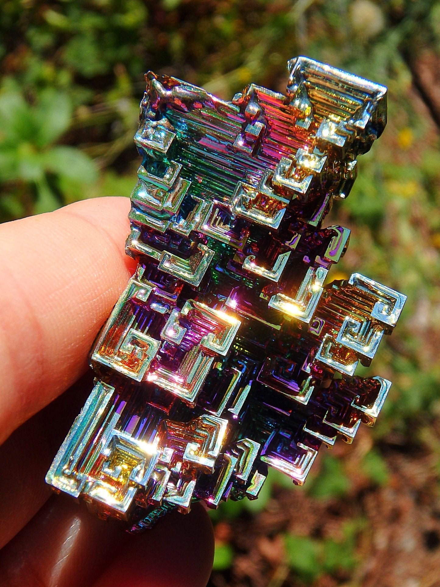  Dancing Rainbows 3D Structure Bismuth Specimen 1