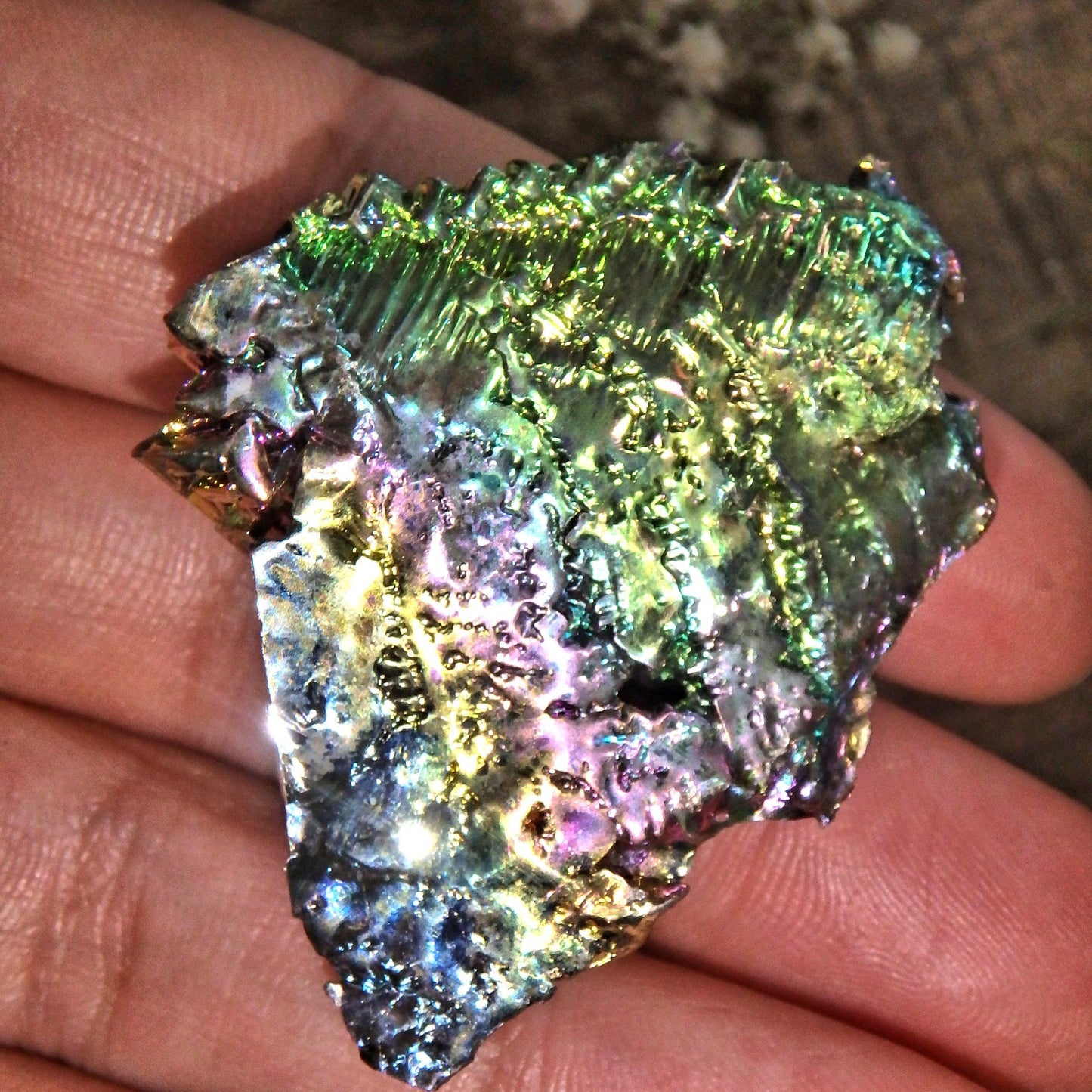  Colorful Rainbow Galaxy Bismuth Specimen From Germany
