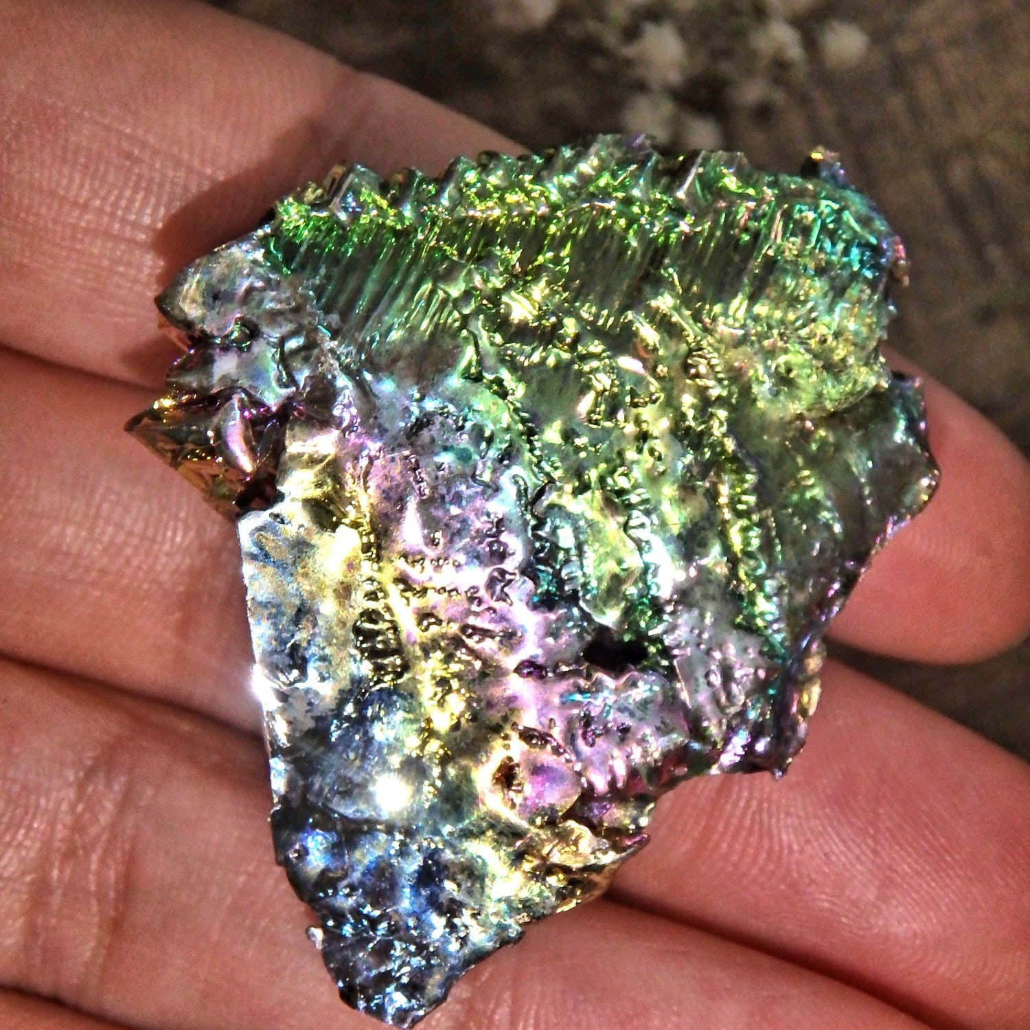  Colorful Rainbow Galaxy Bismuth Specimen From Germany