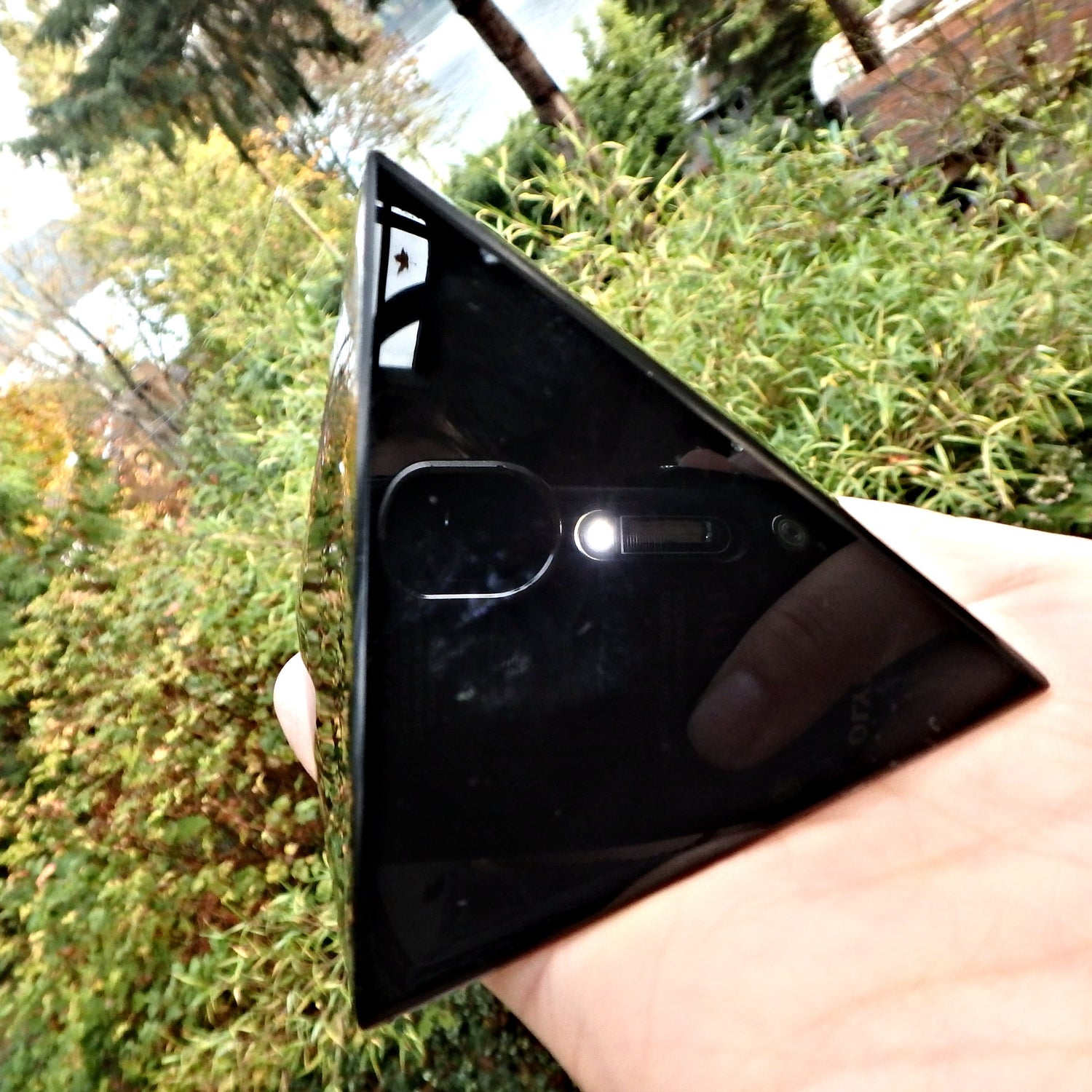Mysterious Black Obsidian Pyramid Display Carving - Earth Family Crystals
