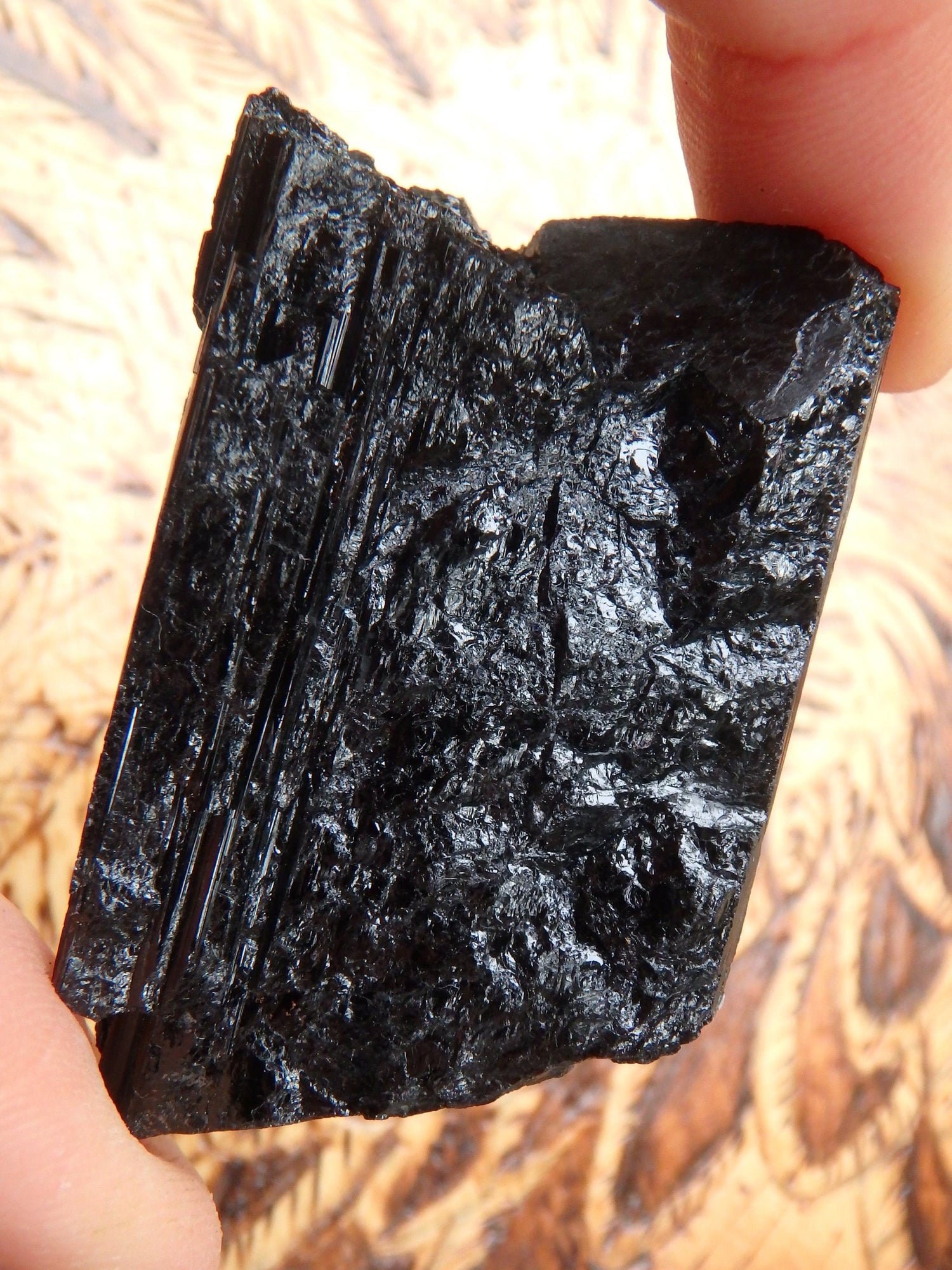  Chunky Raw Black Tourmaline Specimen 1