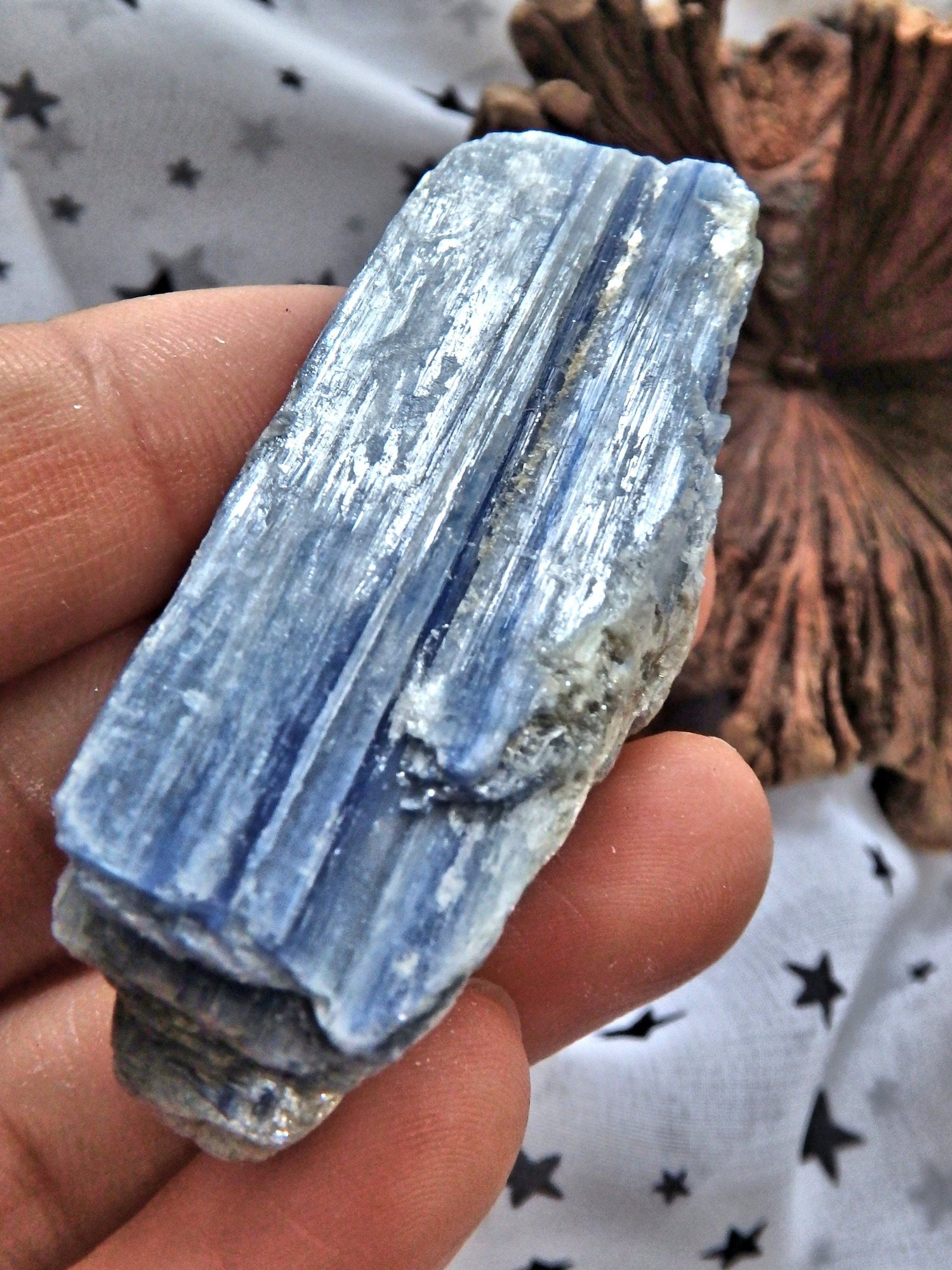  Cluster of Gemmy Blue Kyanite From Brazil