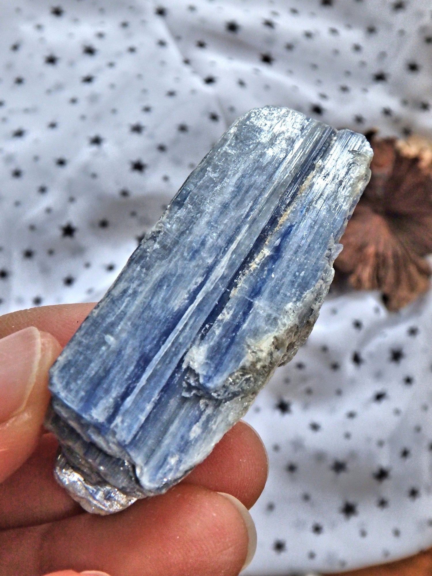  Cluster of Gemmy Blue Kyanite From Brazil