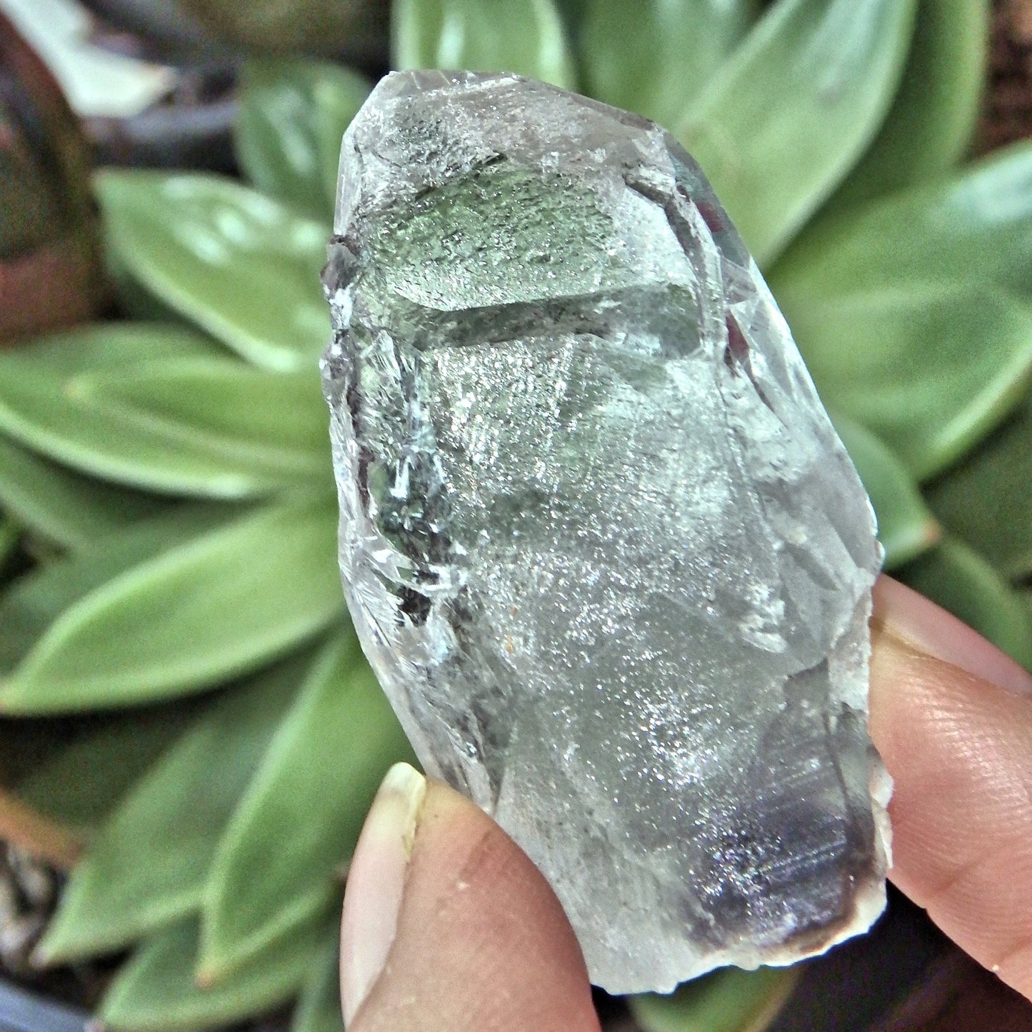 Icey Arkansas Blue Phantom Quartz Point 2