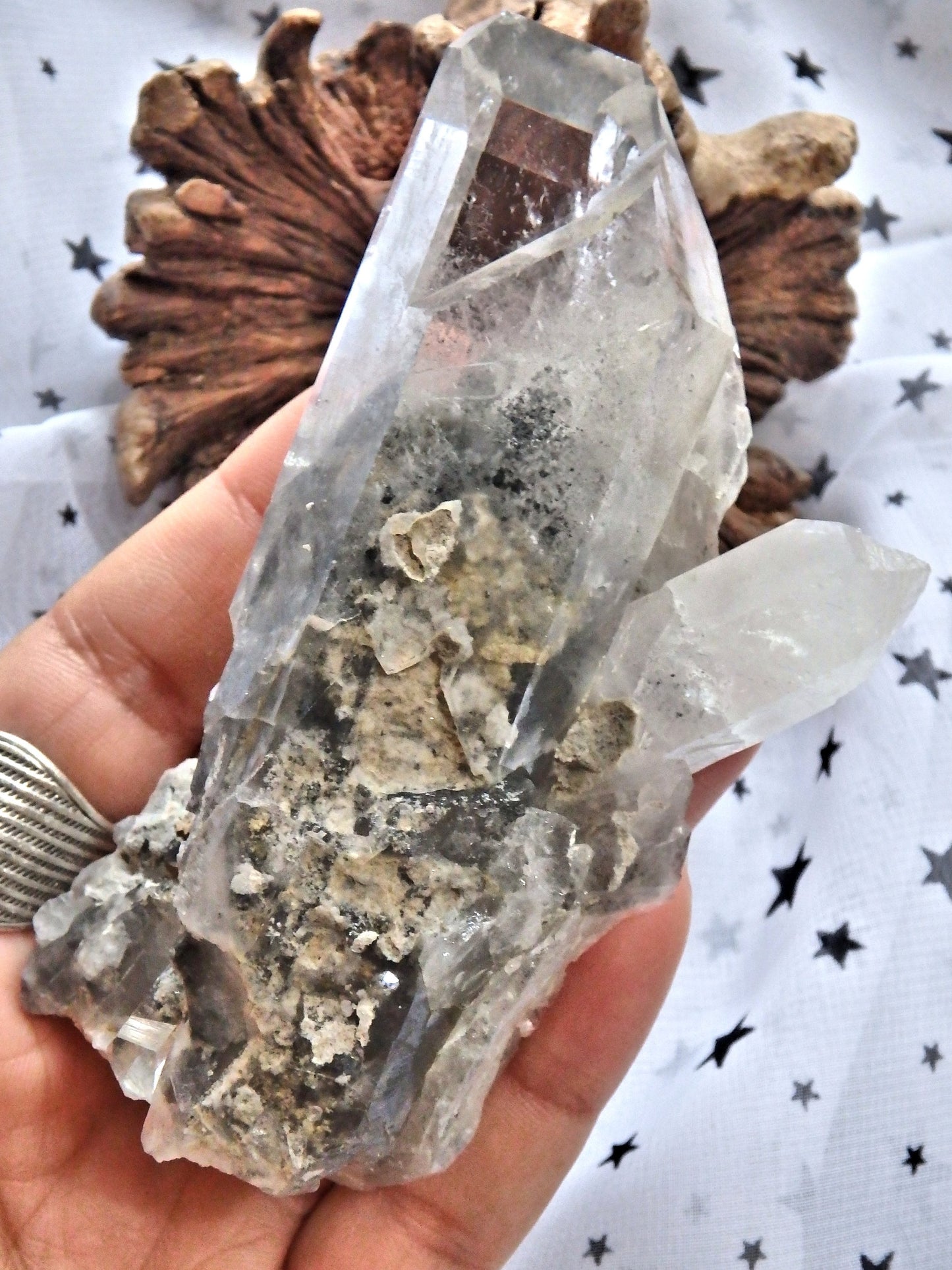 Gorgeous Blue Phantom Quartz Large Cluster From Arkansas - Earth Family Crystals