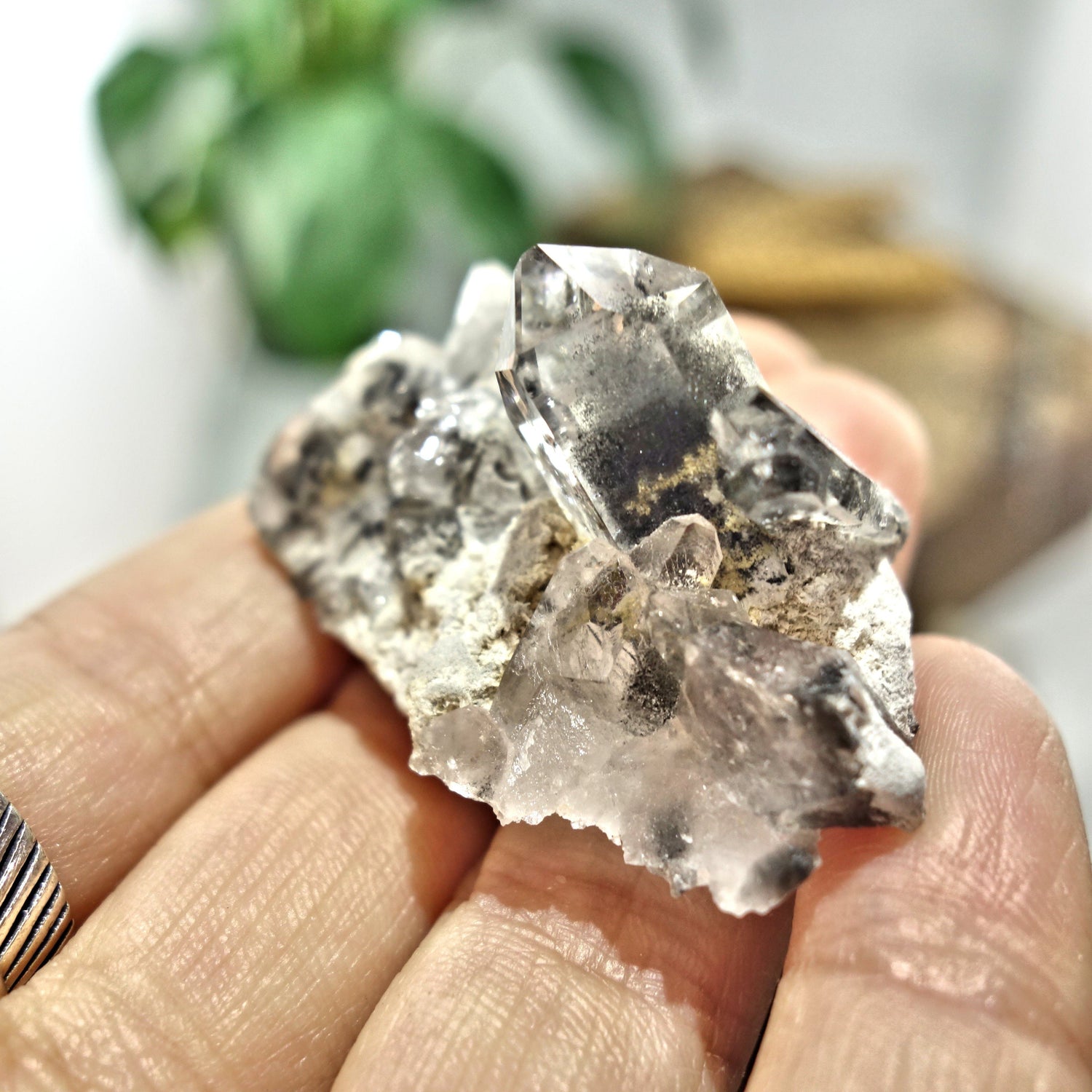  Blue Phantom Quartz Cluster From Arkansas