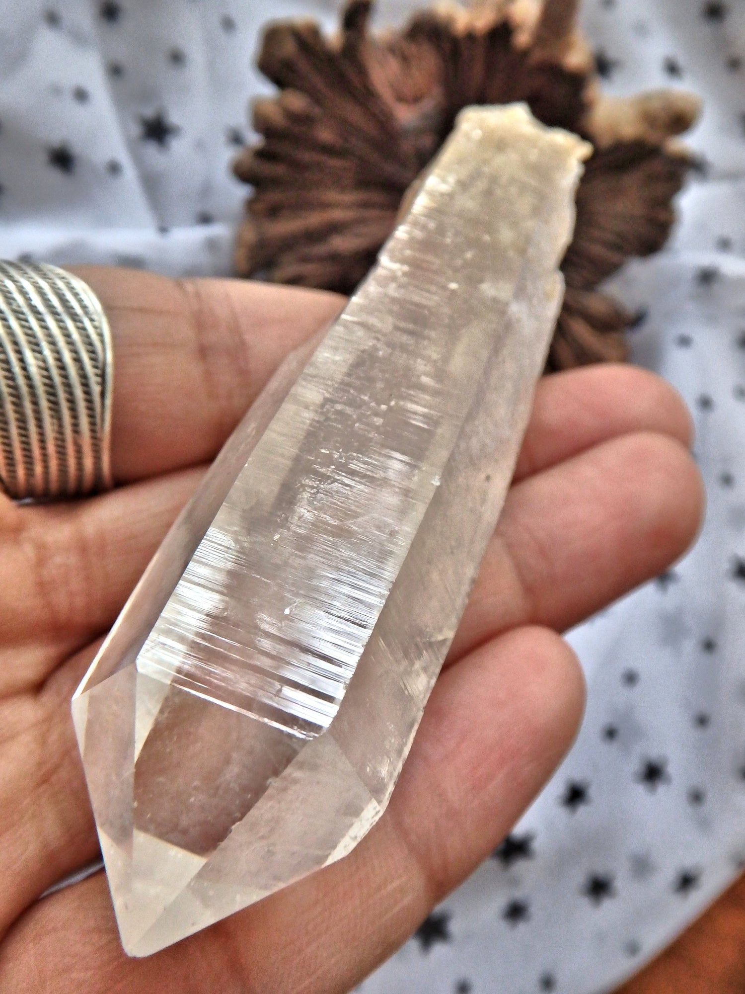 NEW FIND! Colombia Blue Smoke Quartz Point 1 - Earth Family Crystals
