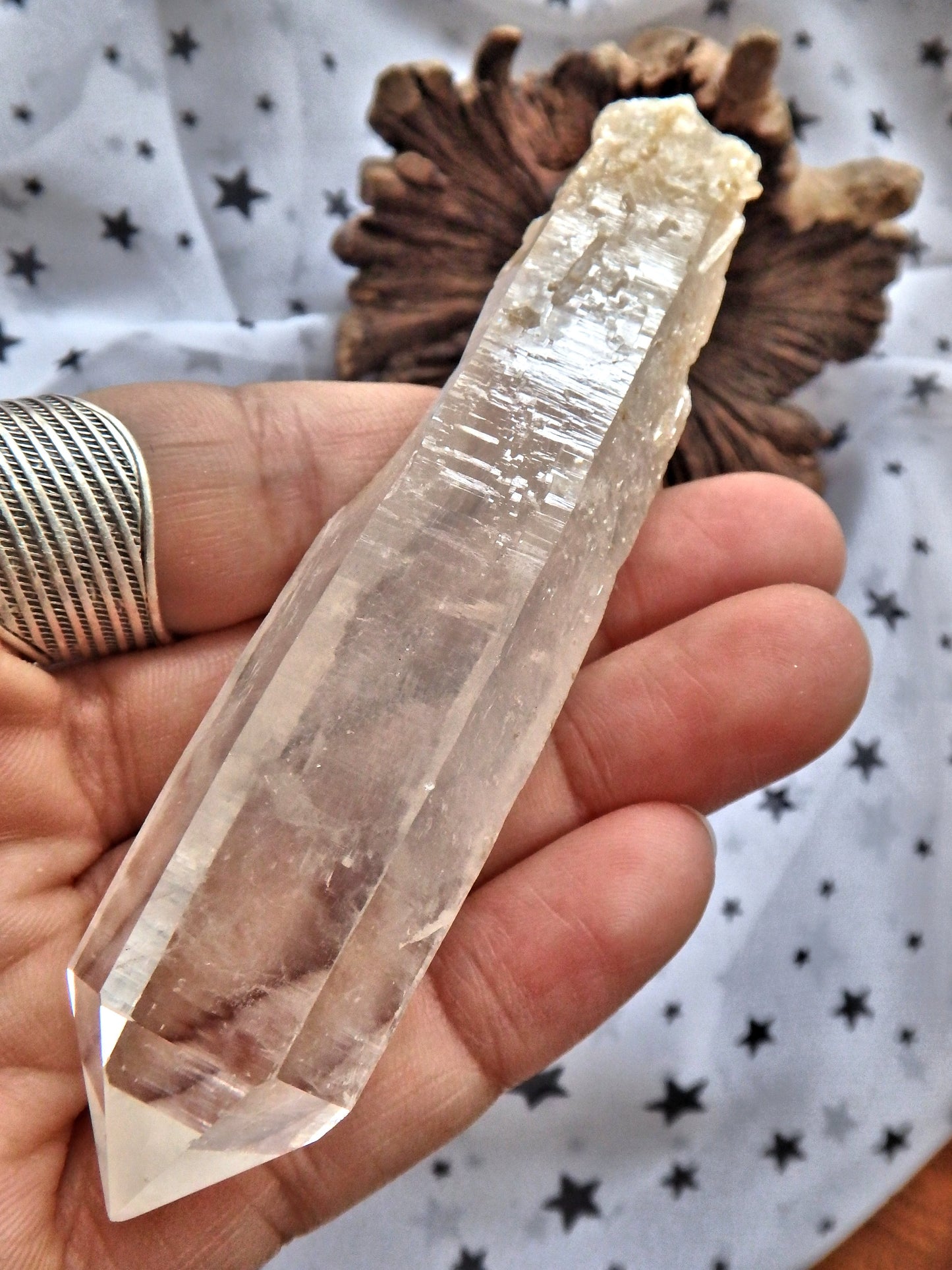 NEW FIND! Colombia Blue Smoke Quartz Point 1 - Earth Family Crystals
