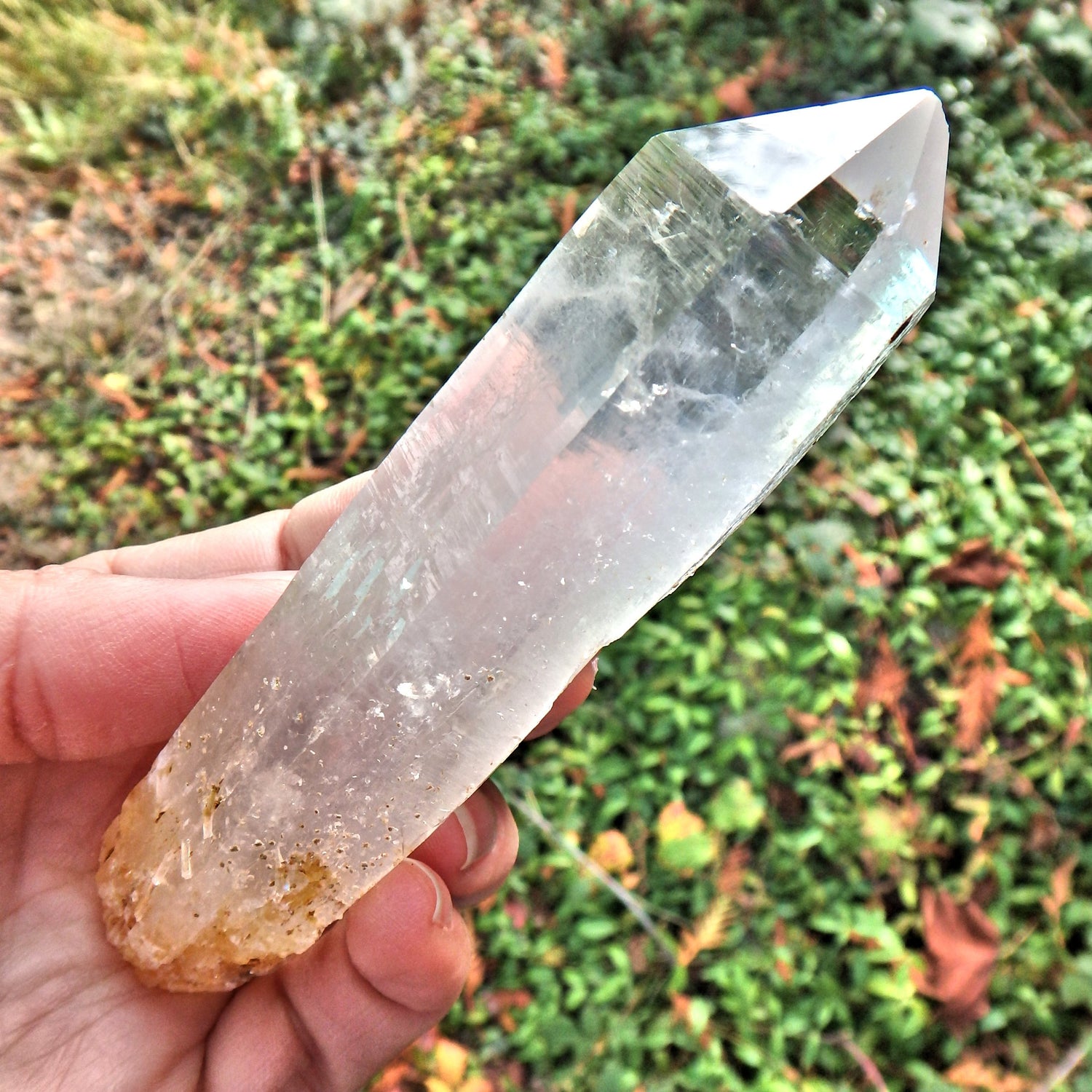 NEW FIND! High Vibes Healing Colombia Blue Smoke Quartz Point - Earth Family Crystals