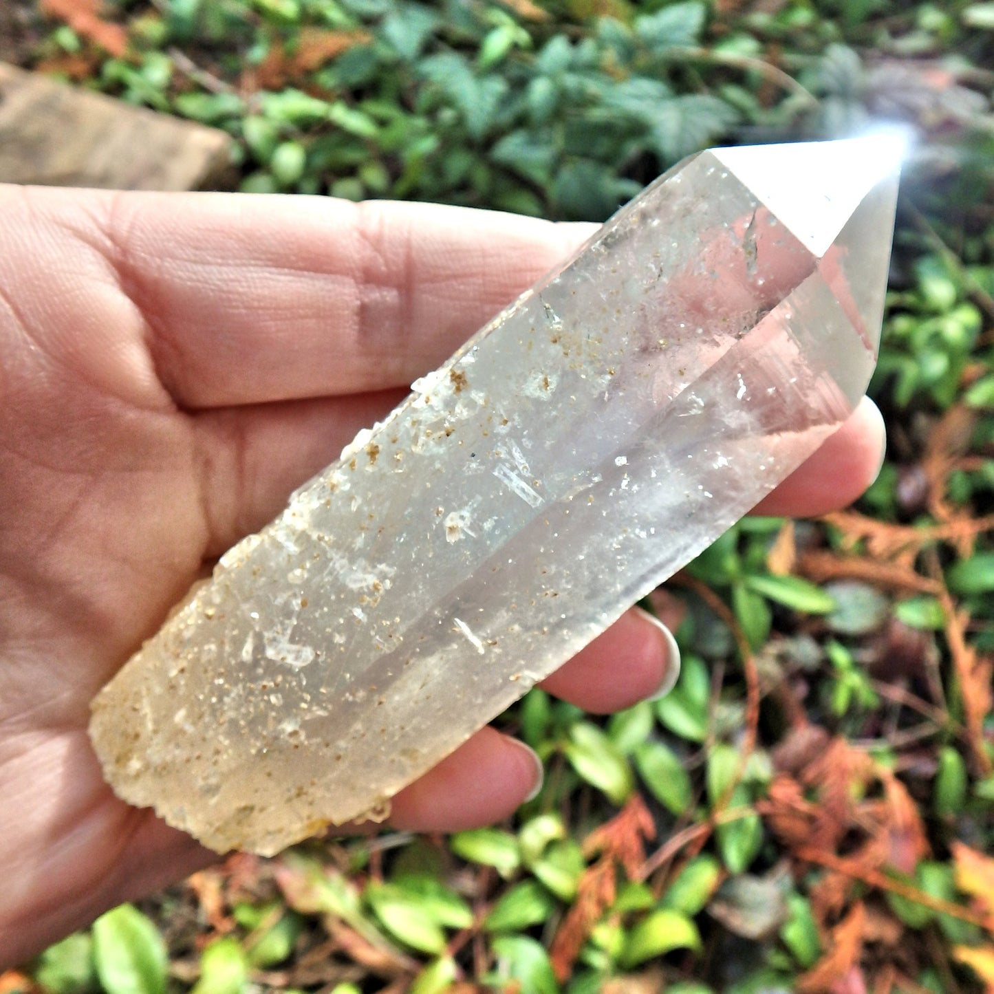 NEW FIND! Incredible Colombia Blue Smoke Quartz Point - Earth Family Crystals