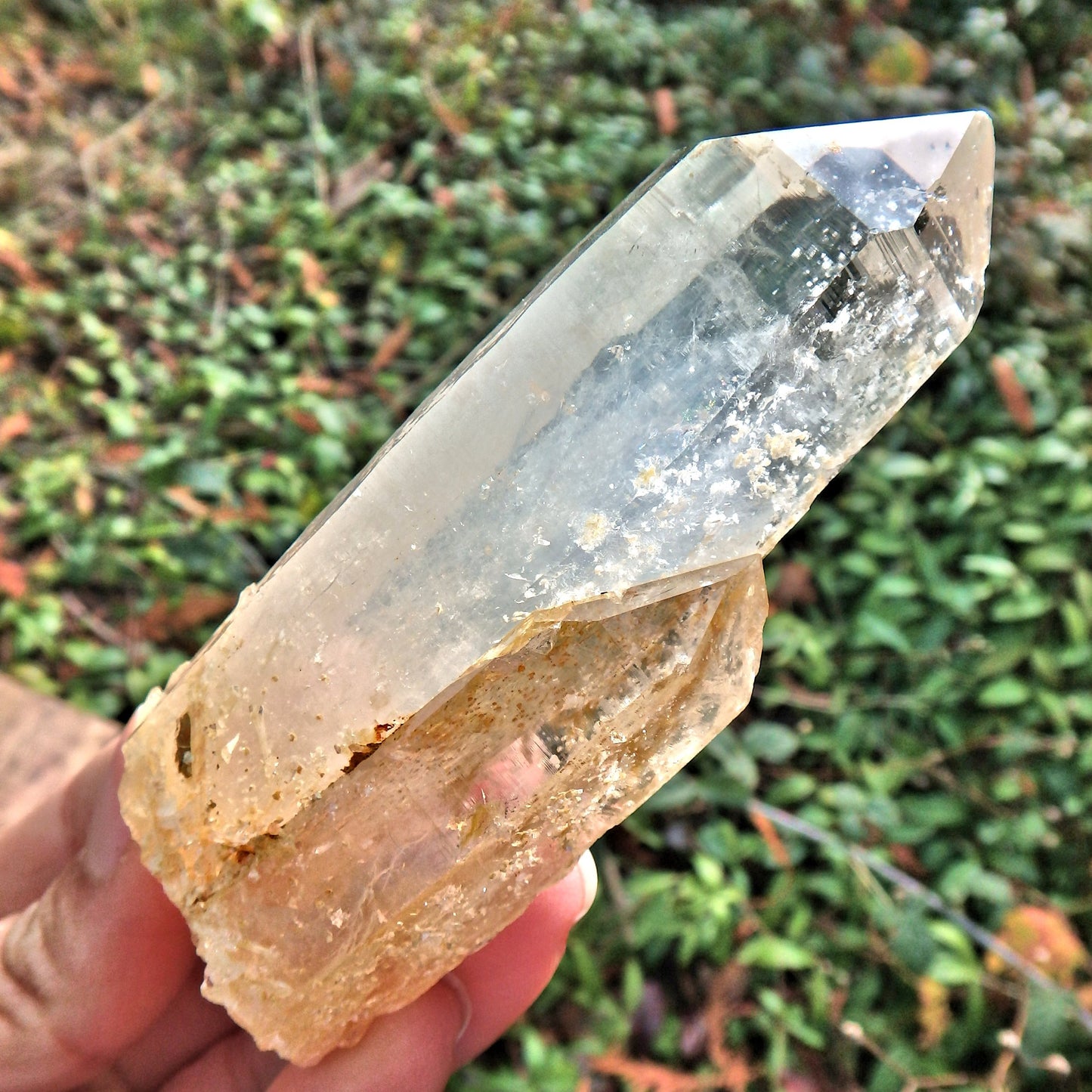 NEW FIND! Powerful Twin Flame Colombia Blue Smoke Quartz Point - Earth Family Crystals