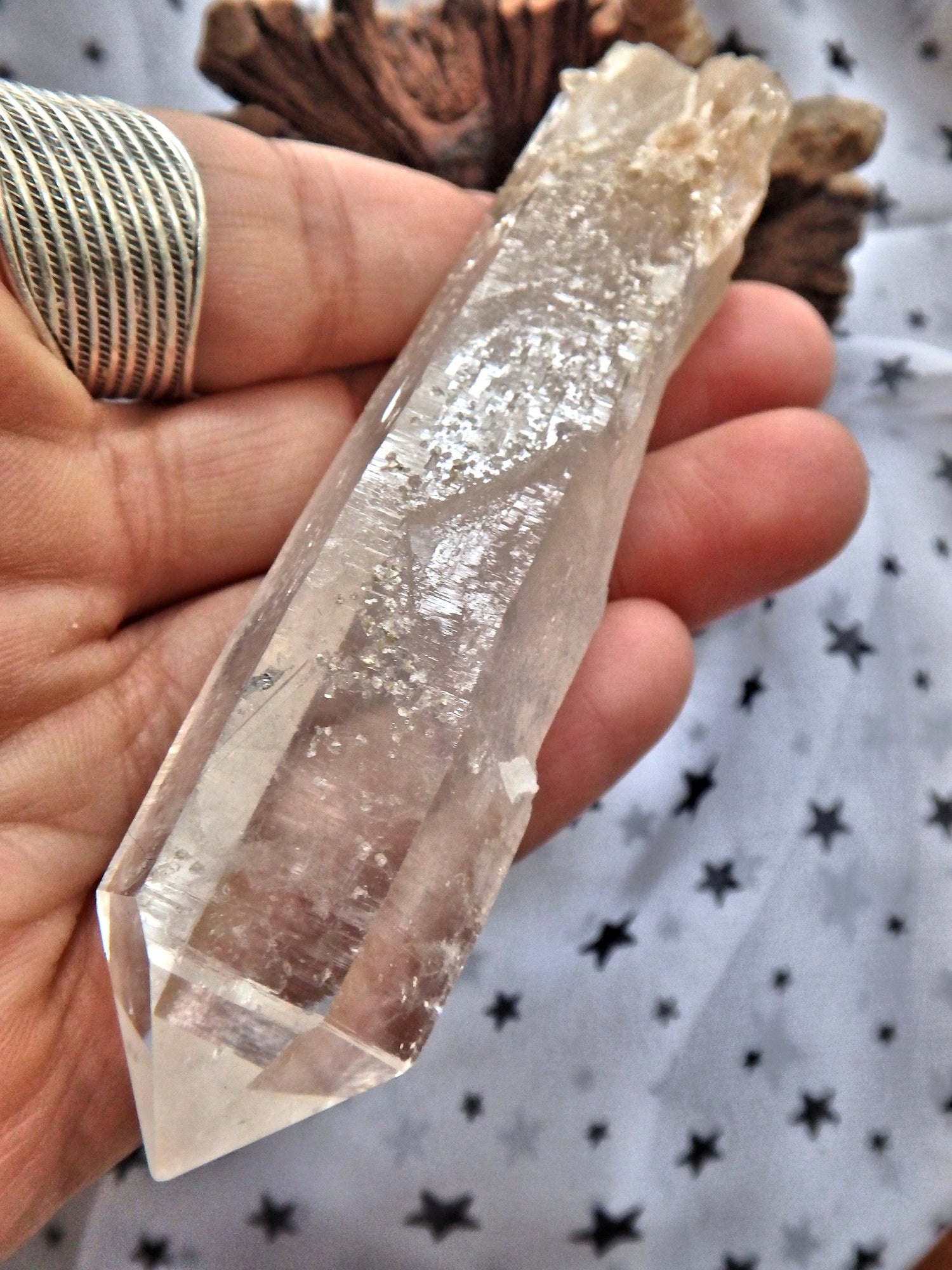NEW FIND! Colombia Blue Smoke Quartz Point 1 - Earth Family Crystals