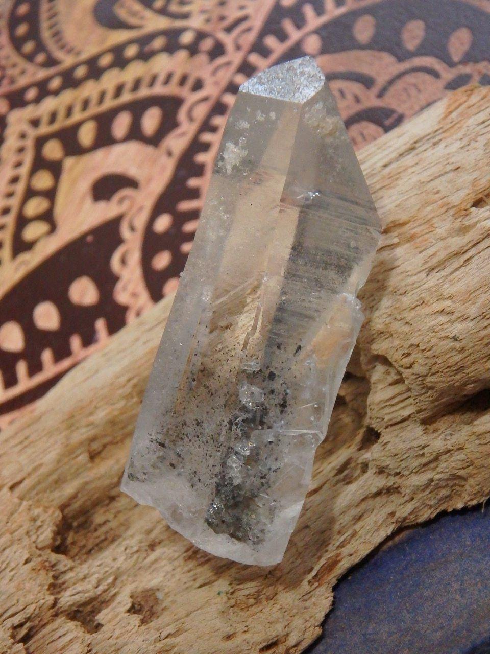  Arkansas Blue Phantom Clear Quartz Point