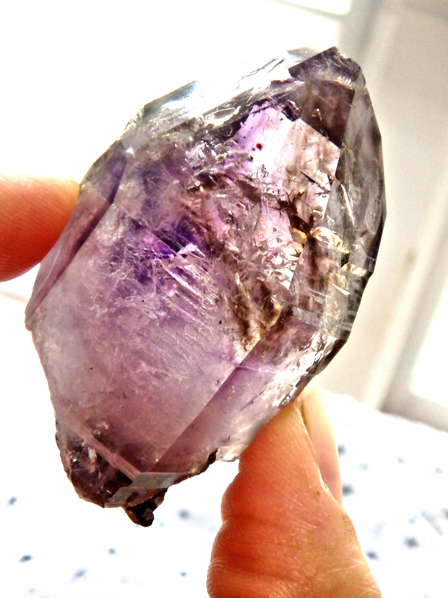 Juicy Purple Brandberg Amethyst With Smoky Quartz Inclusions From Namibia - Metiz Tier Price
