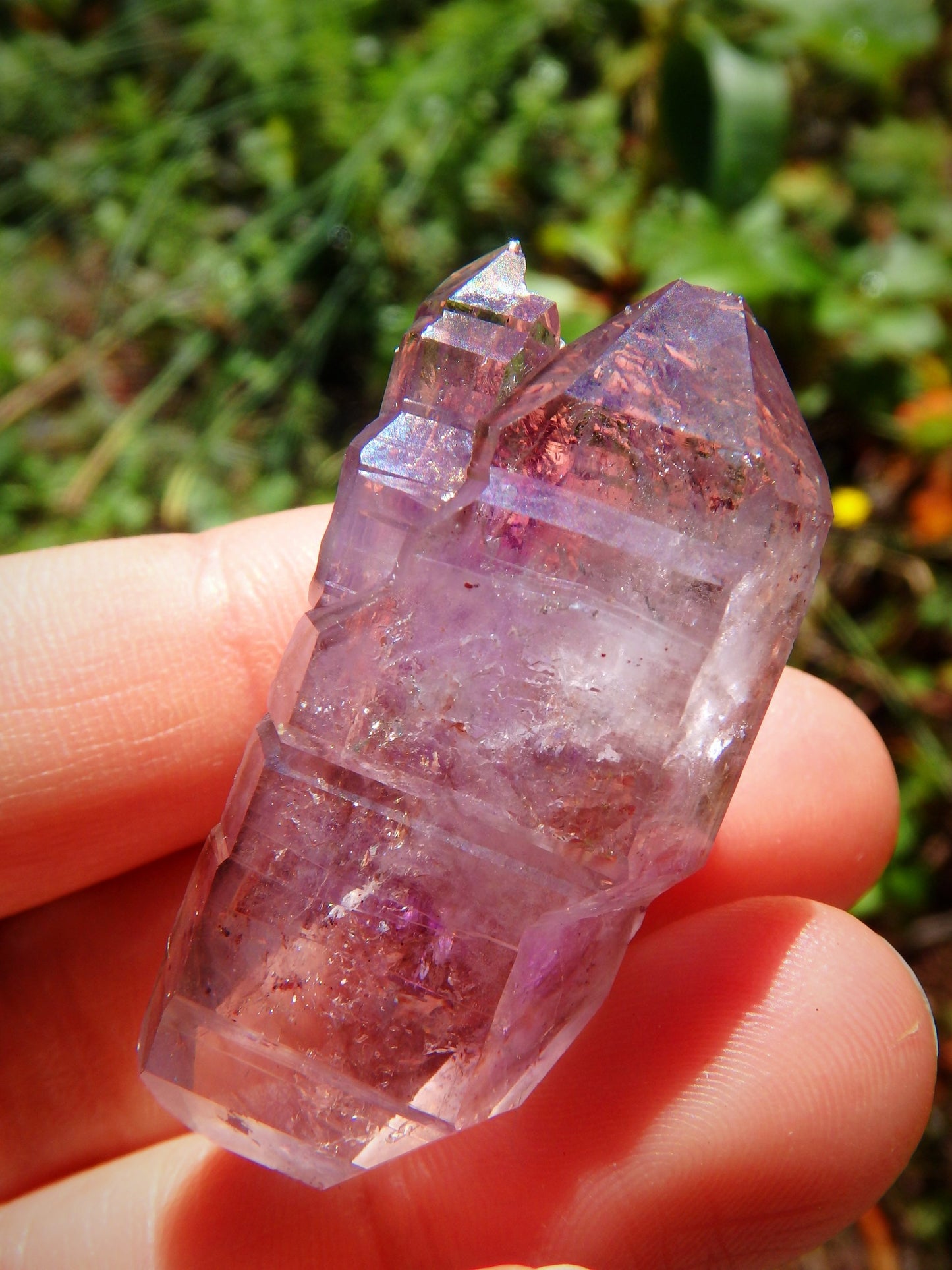 Natural Elestial Etching Brandberg Amethyst Specimen From Namibia - Earth Family Crystals