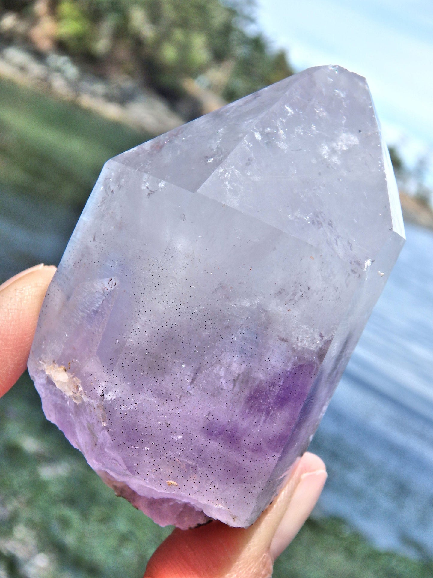  Chunky Lavender Purple Brandberg Amethyst Point From Namibia